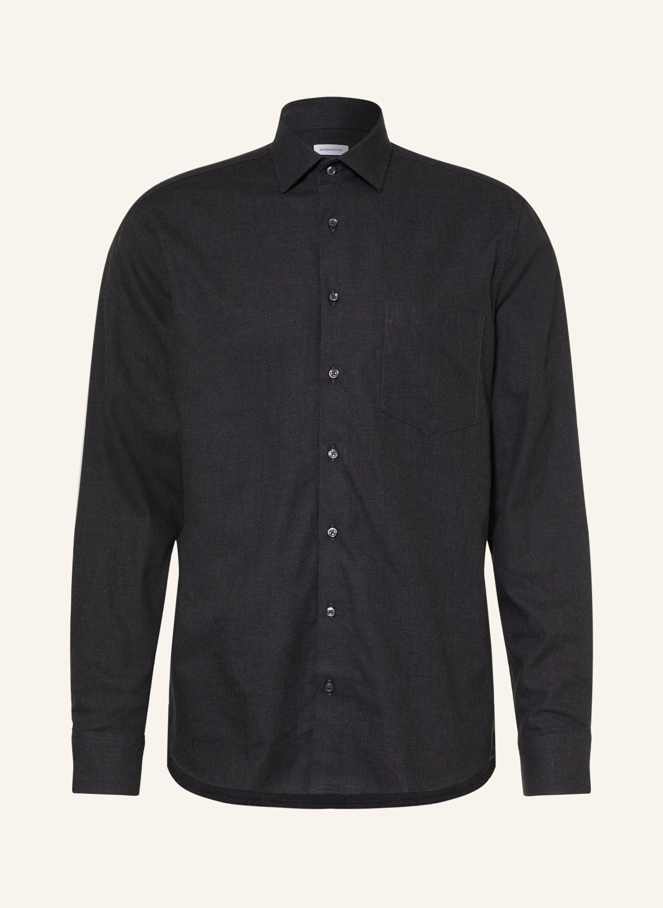 seidensticker Comfort Fit Shirt: DARK GRAY