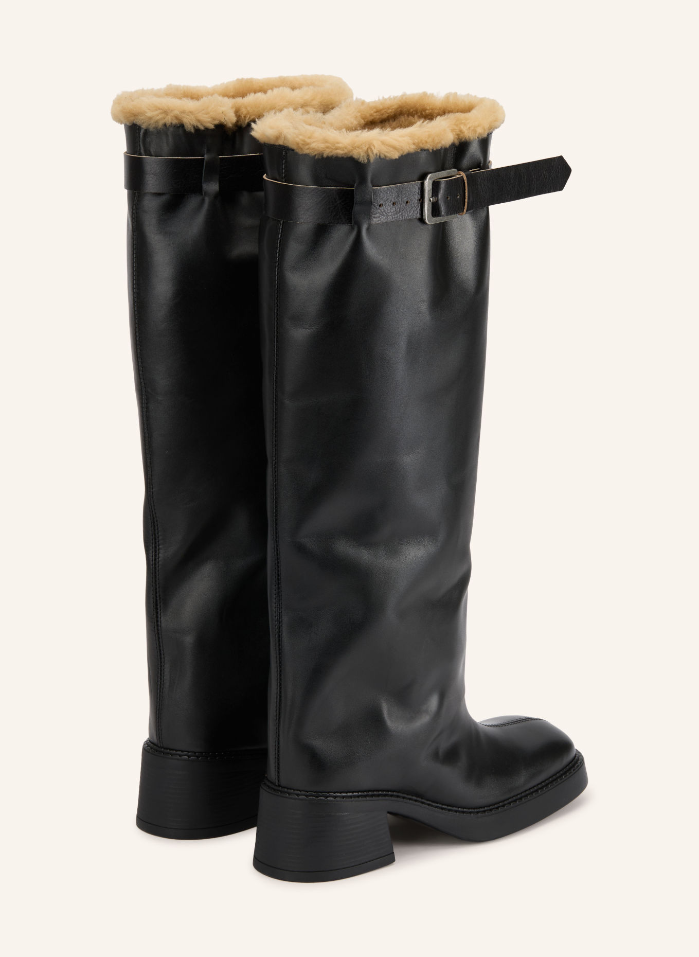 MIISTA KRISTEL Boots: BLACK / SILVER / LIGHT BROWN