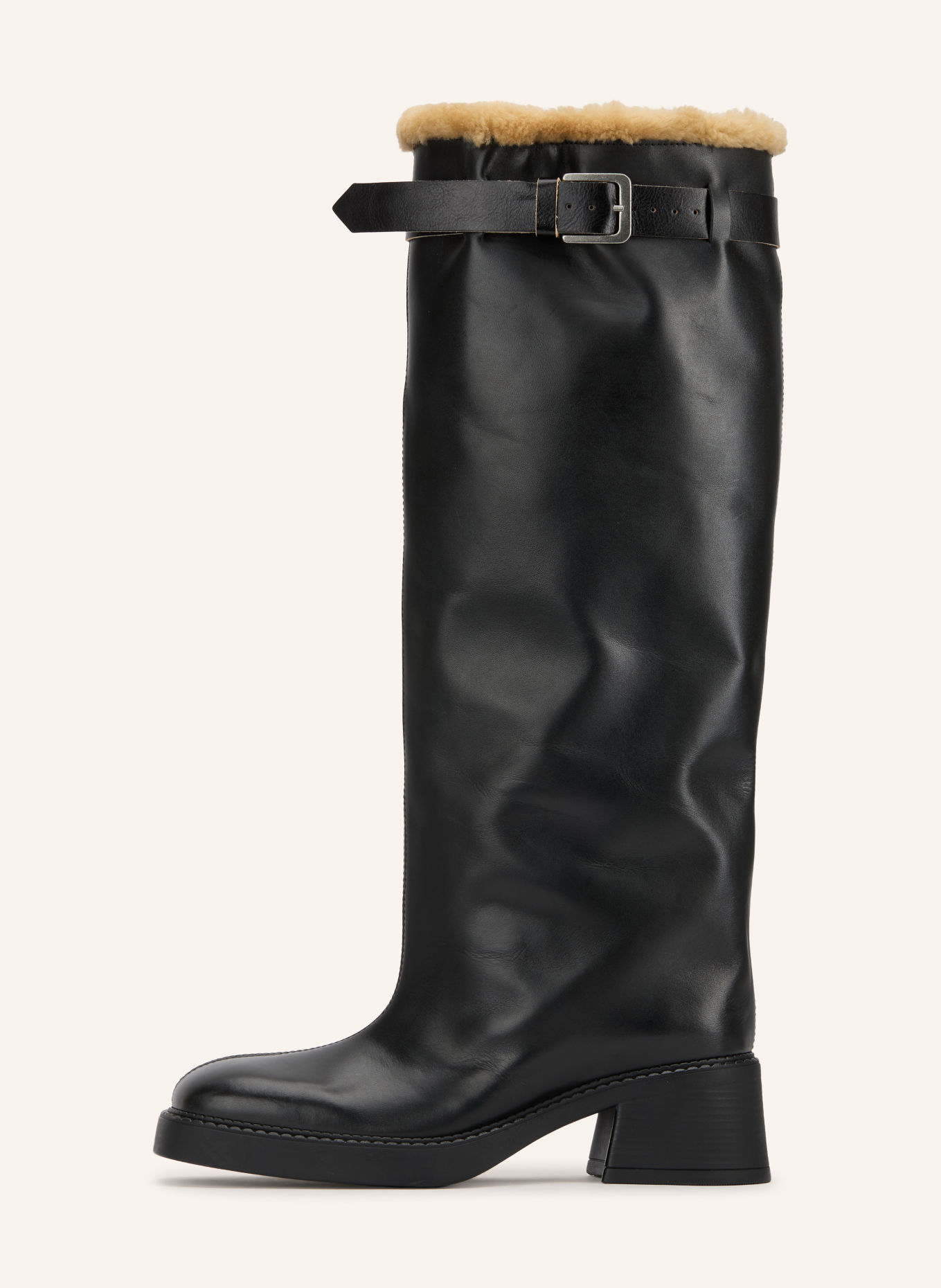 MIISTA KRISTEL Boots: BLACK / SILVER / LIGHT BROWN