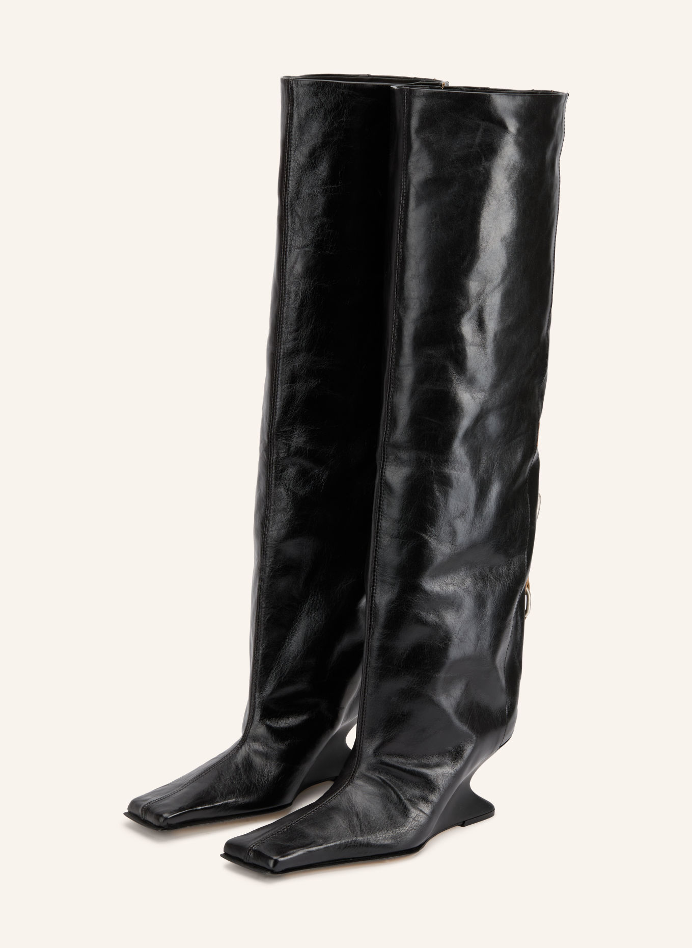 MIISTA MATTIE Boots: BLACK / SILVER