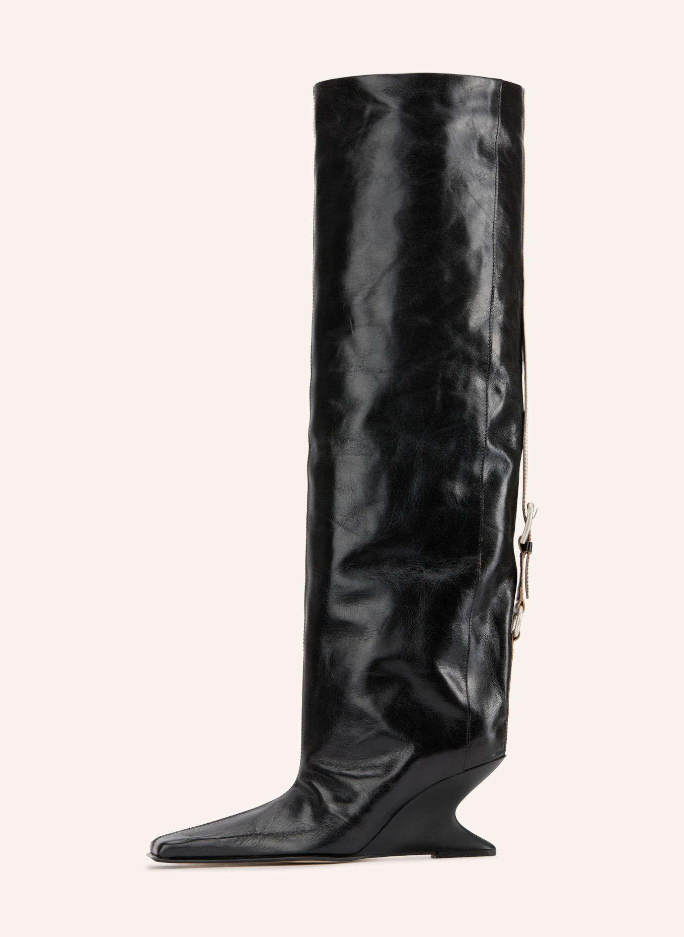 MIISTA MATTIE Boots: BLACK / SILVER