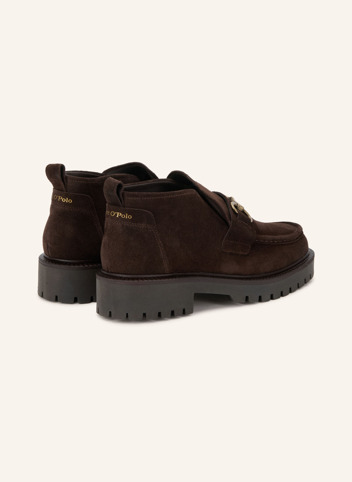Marc O'Polo PHIA Loafers: DARK BROWN / GOLD