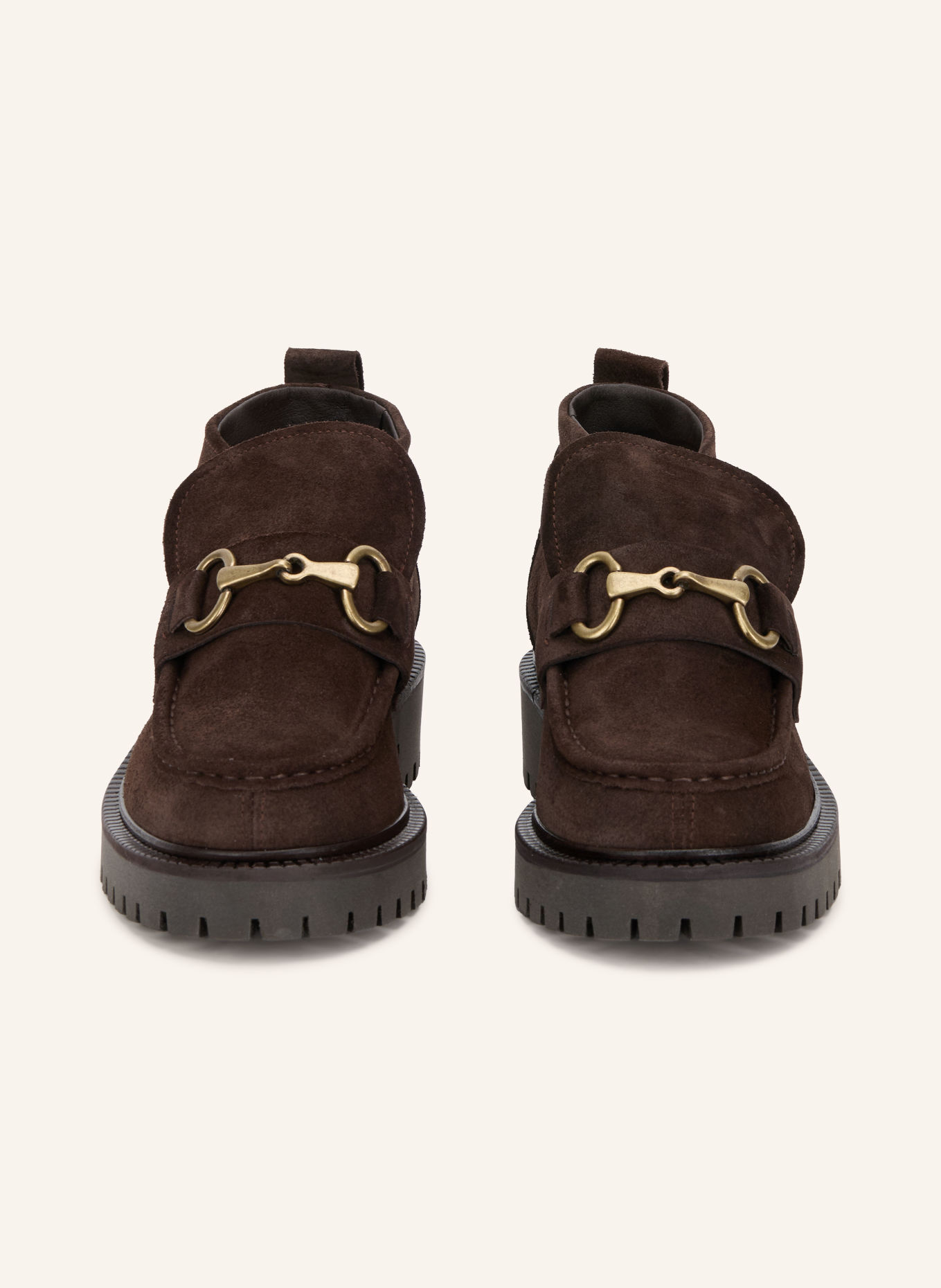 Marc O'Polo PHIA Loafers: DARK BROWN / GOLD