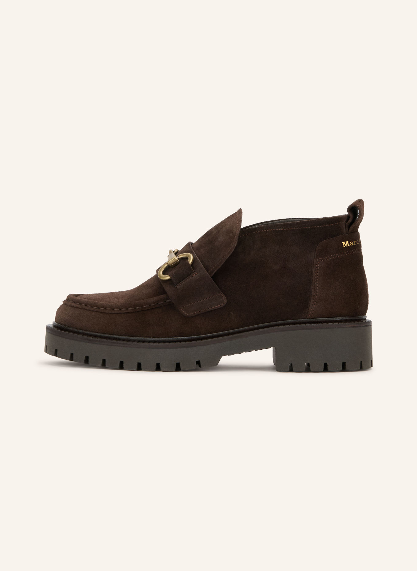 Marc O'Polo PHIA Loafers: DARK BROWN / GOLD