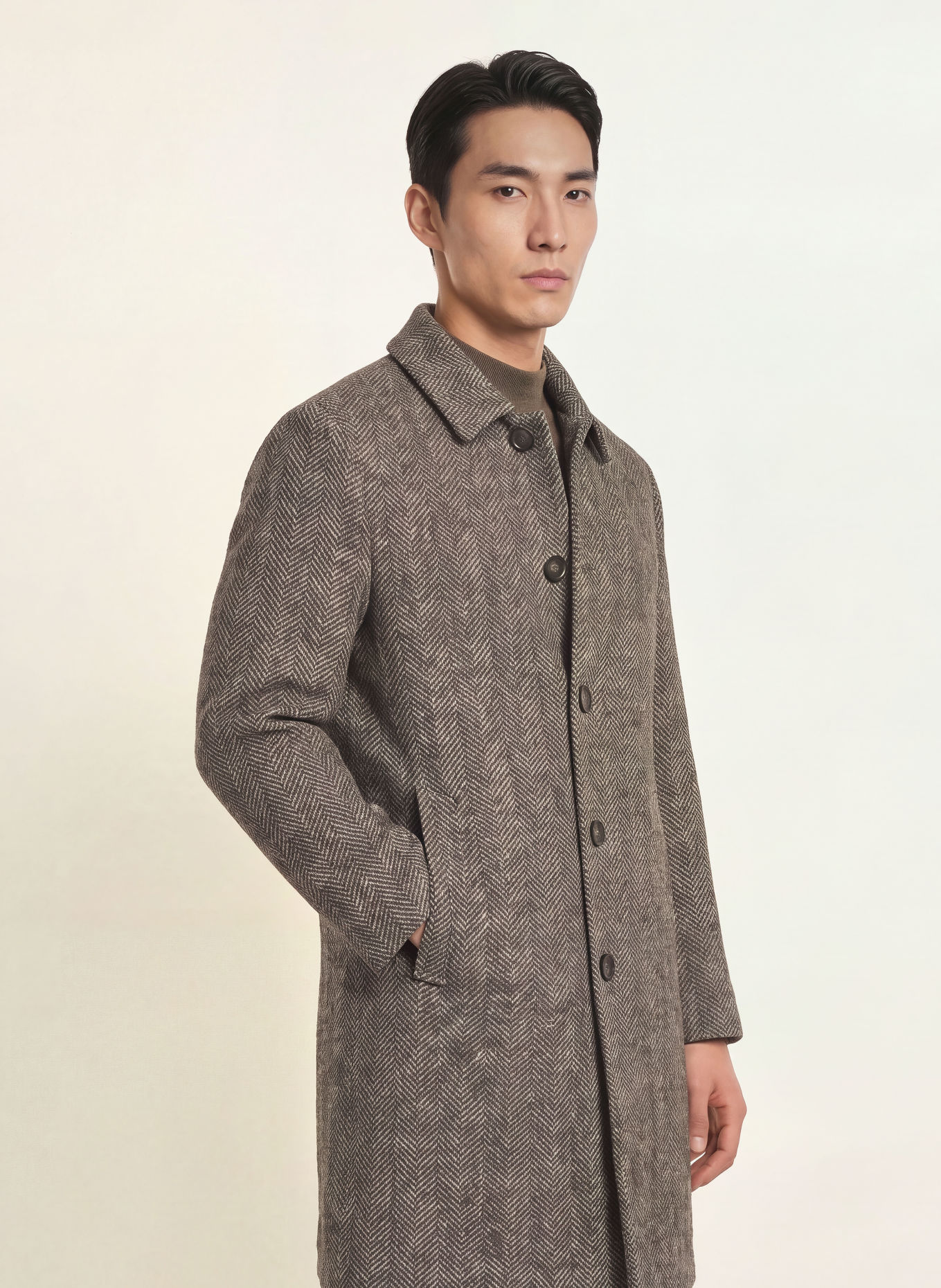 bugatti Mantel: DUNKELGRAU / BEIGE