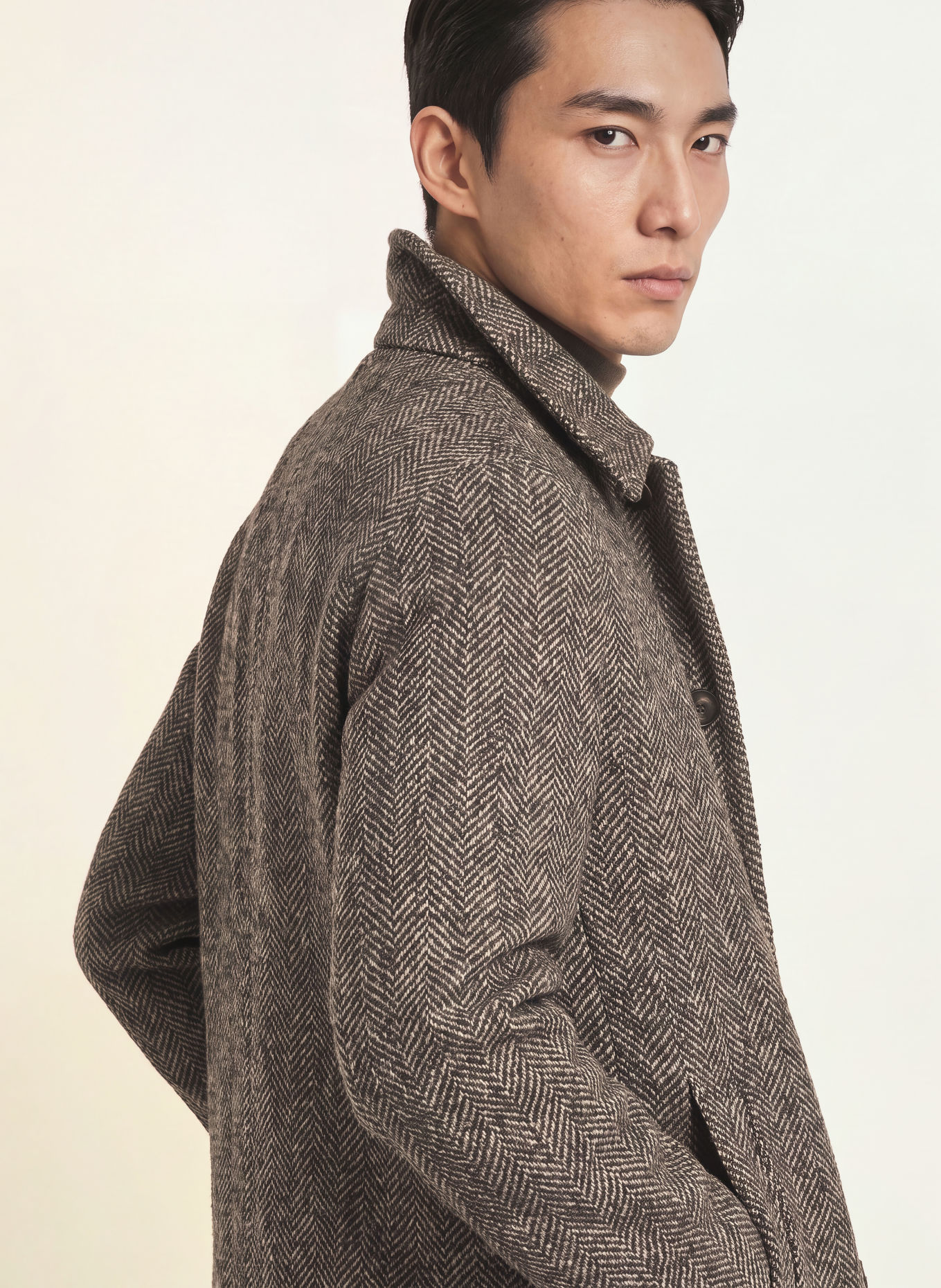 bugatti Mantel: DUNKELGRAU / BEIGE