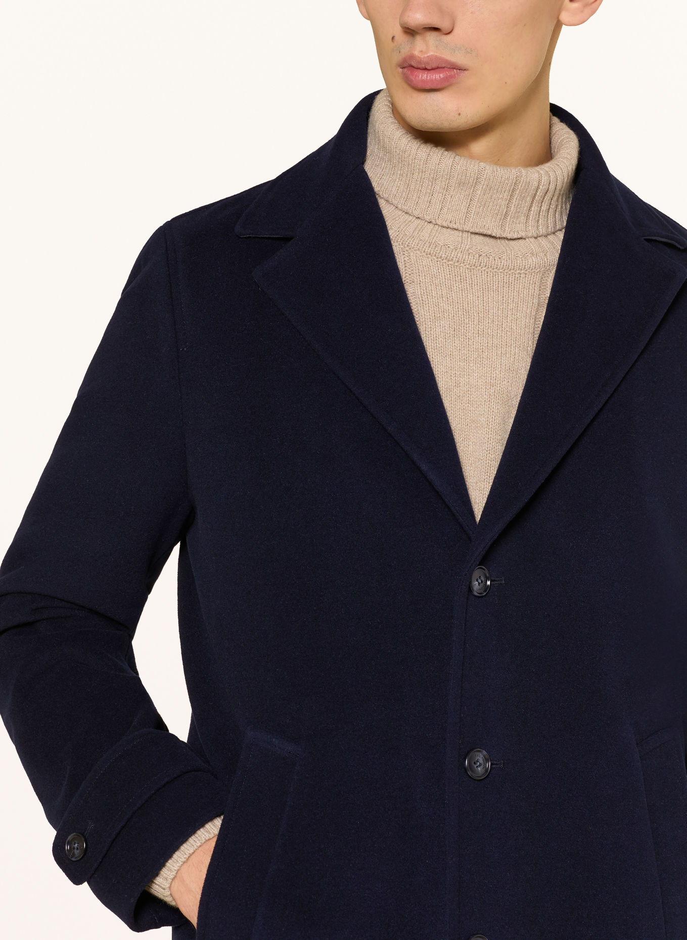 PAUL & SHARK Manteau en laine avec col amovible: BLEU FONCÉ