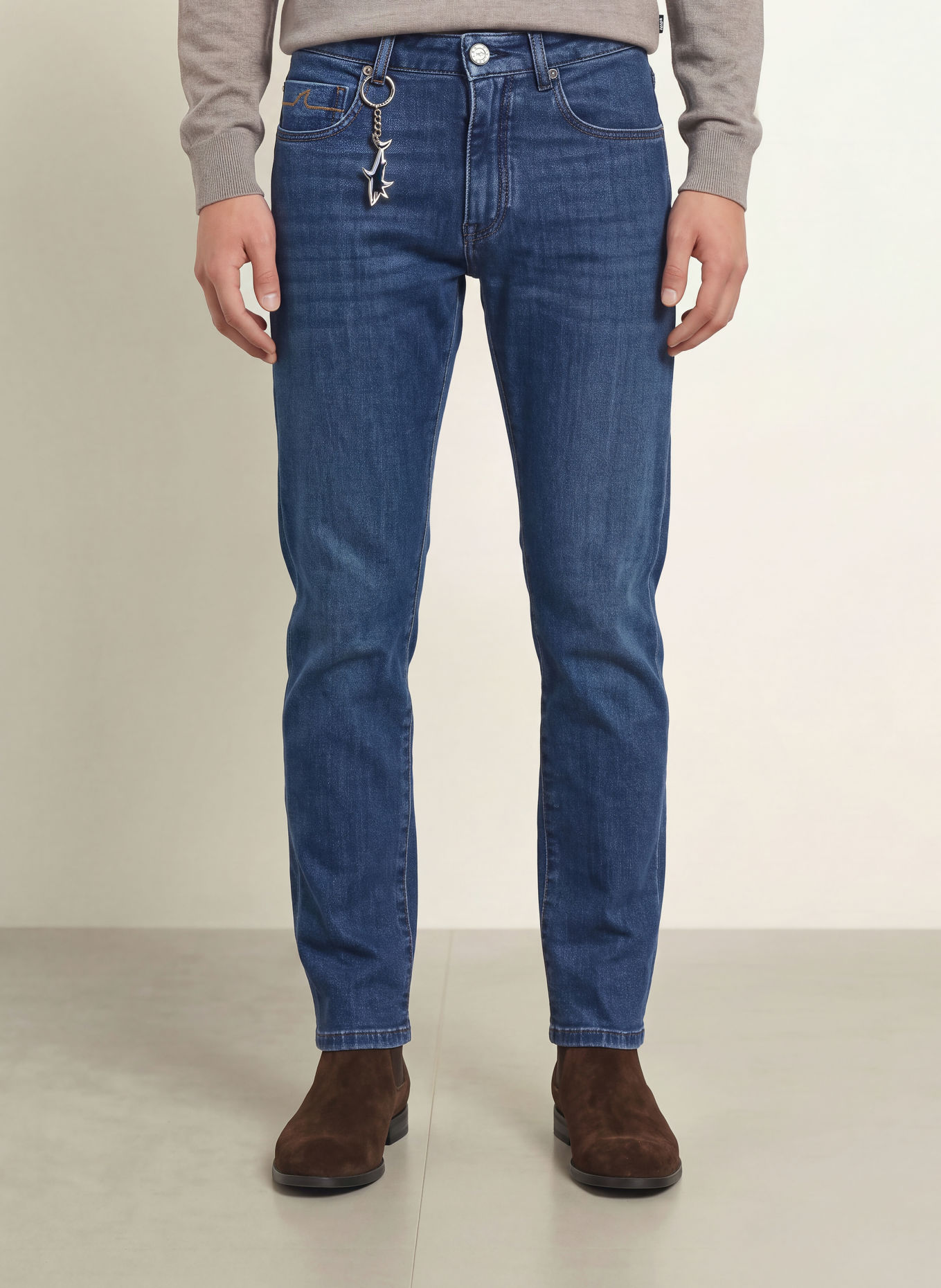 PAUL & SHARK Extra Slim Fit Jeans: J02 mid blue