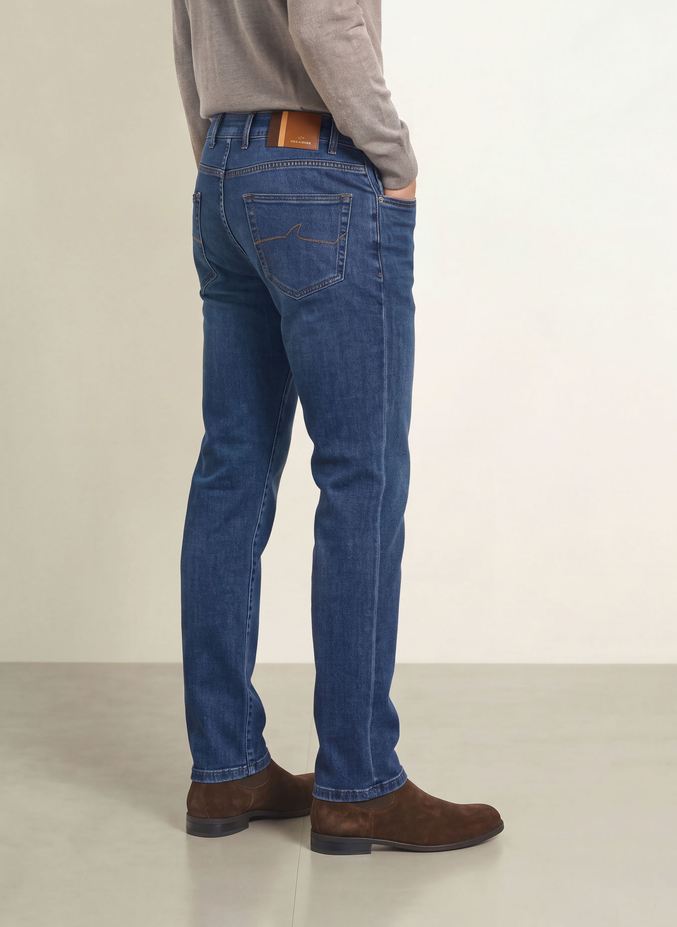 PAUL & SHARK Extra Slim Fit Jeans: J02 mid blue