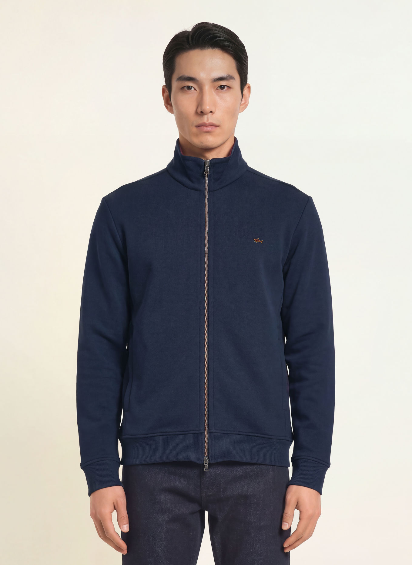 PAUL & SHARK Sweat zippé: BLEU FONCÉ