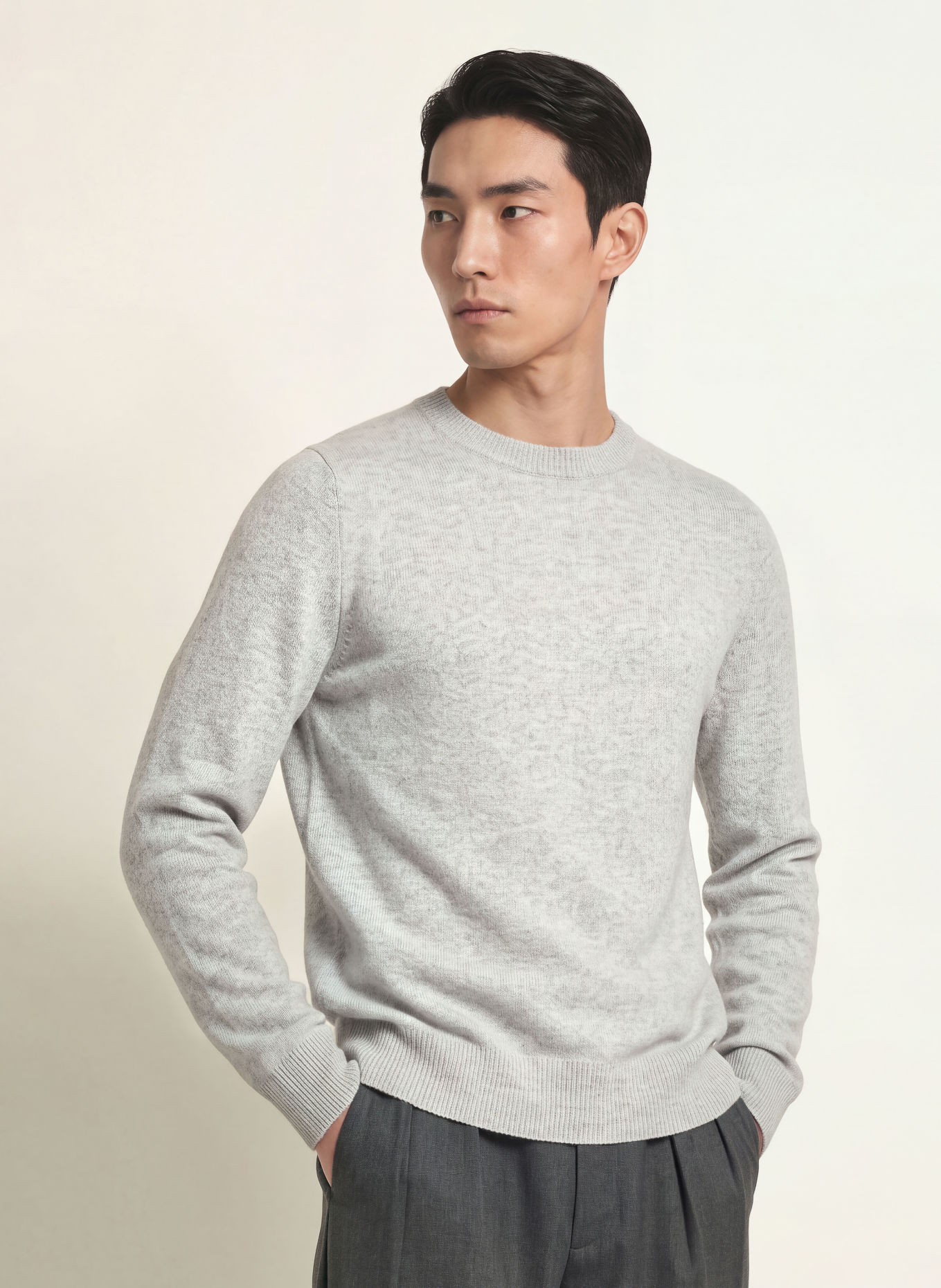 PROFUOMO Sweter: JASNOCZARY