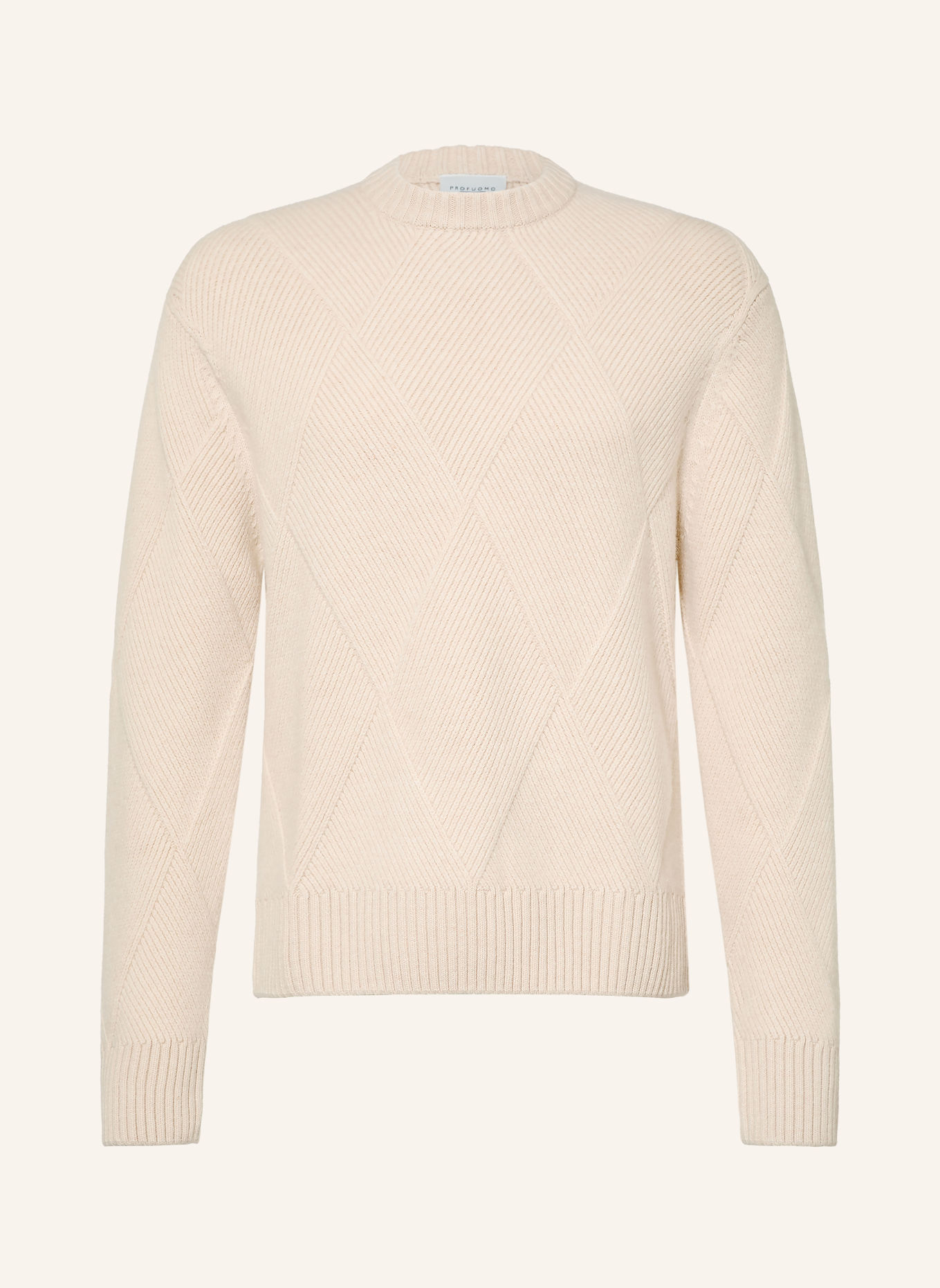PROFUOMO Pullover: CREME