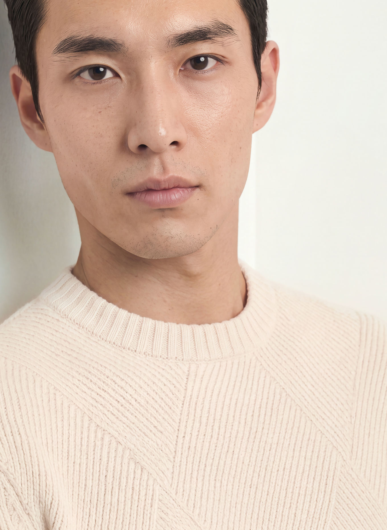PROFUOMO Pullover: CREME