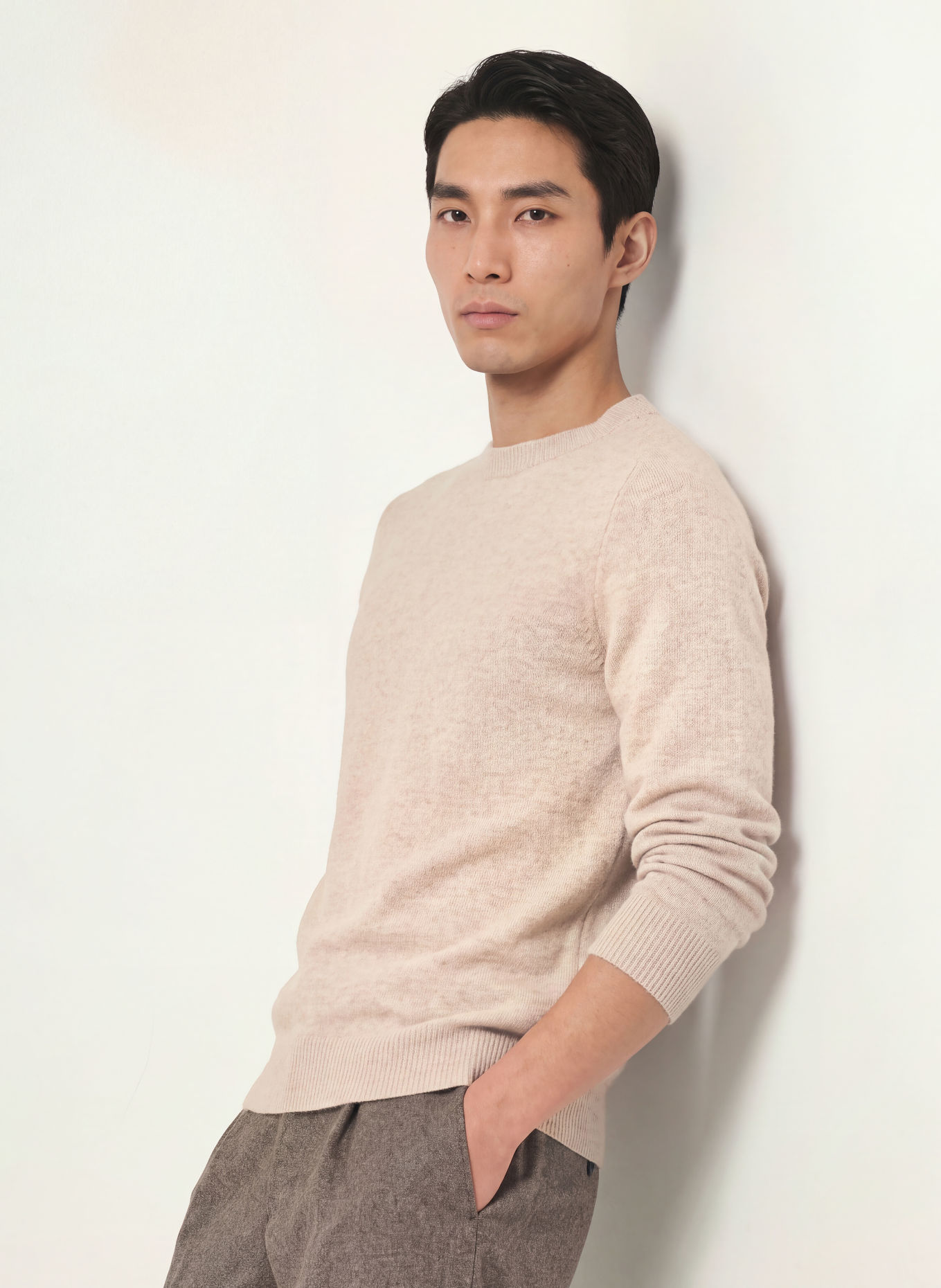 PROFUOMO Pullover: BEIGE