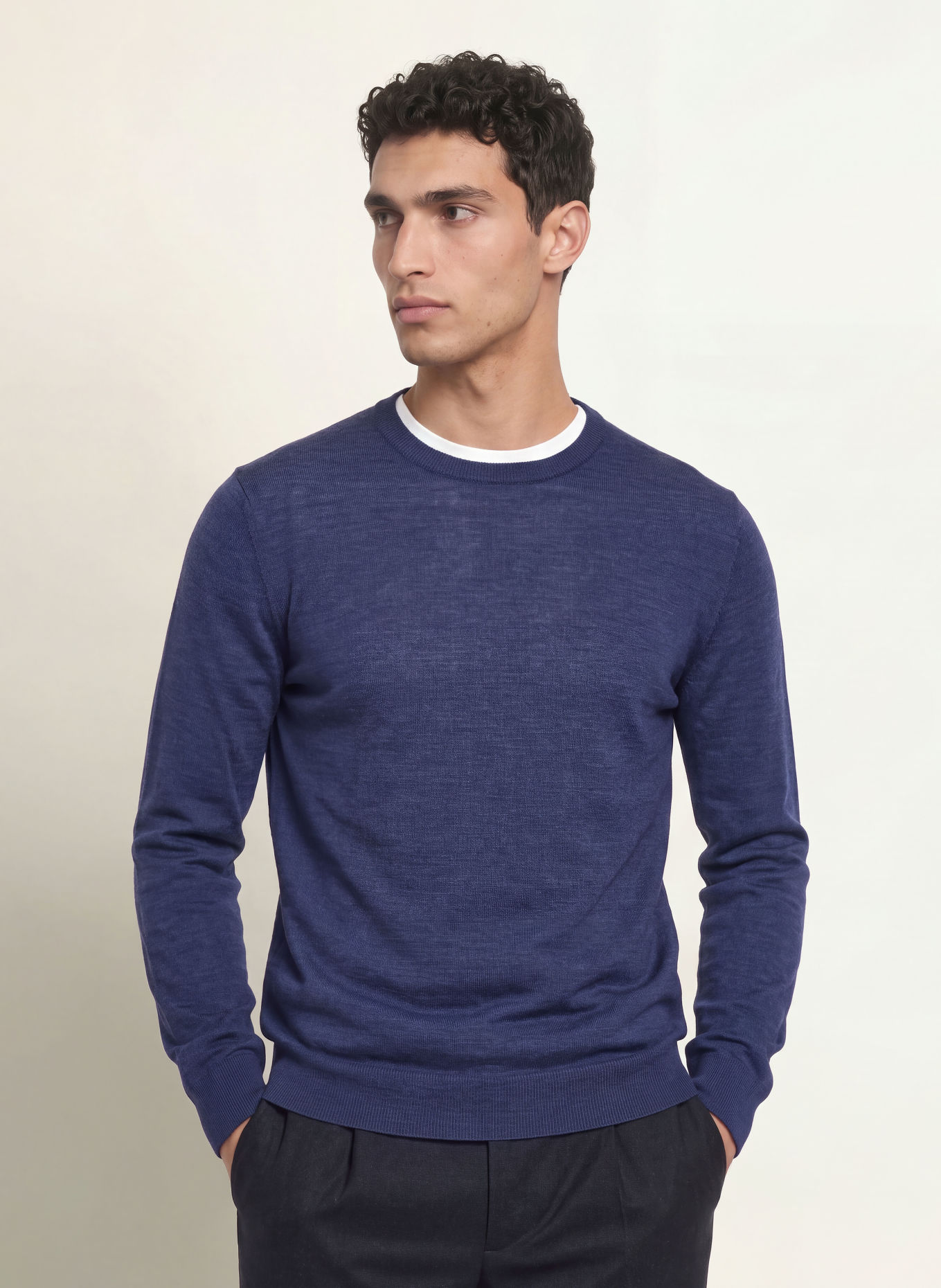 PROFUOMO Pullover: BLAU