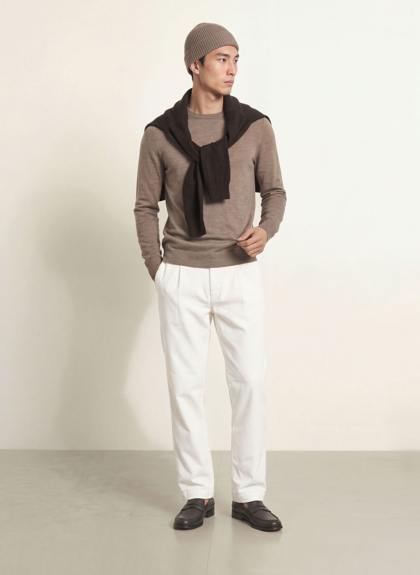 PROFUOMO Pullover: BRAUN