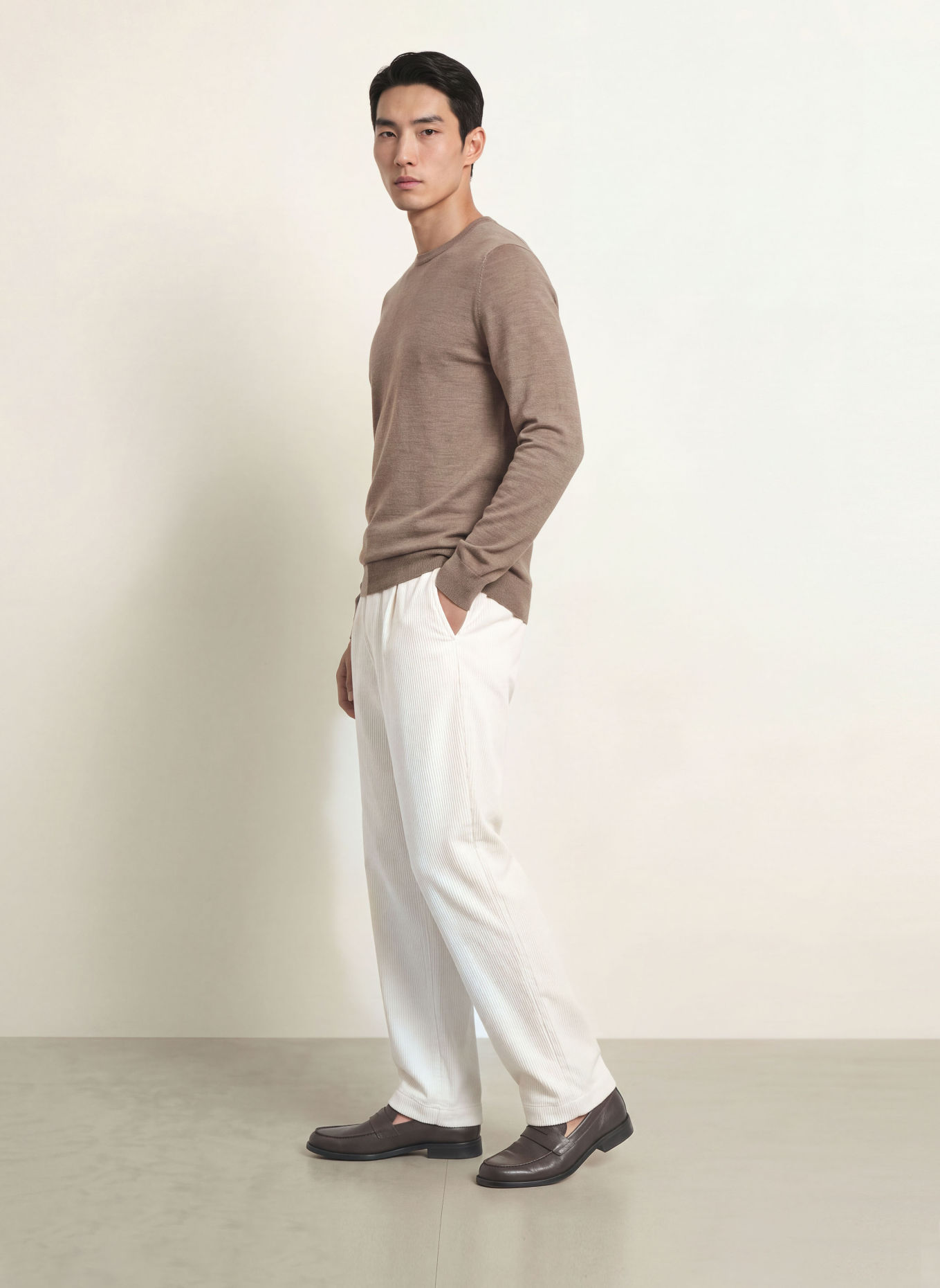PROFUOMO Pullover: BRAUN