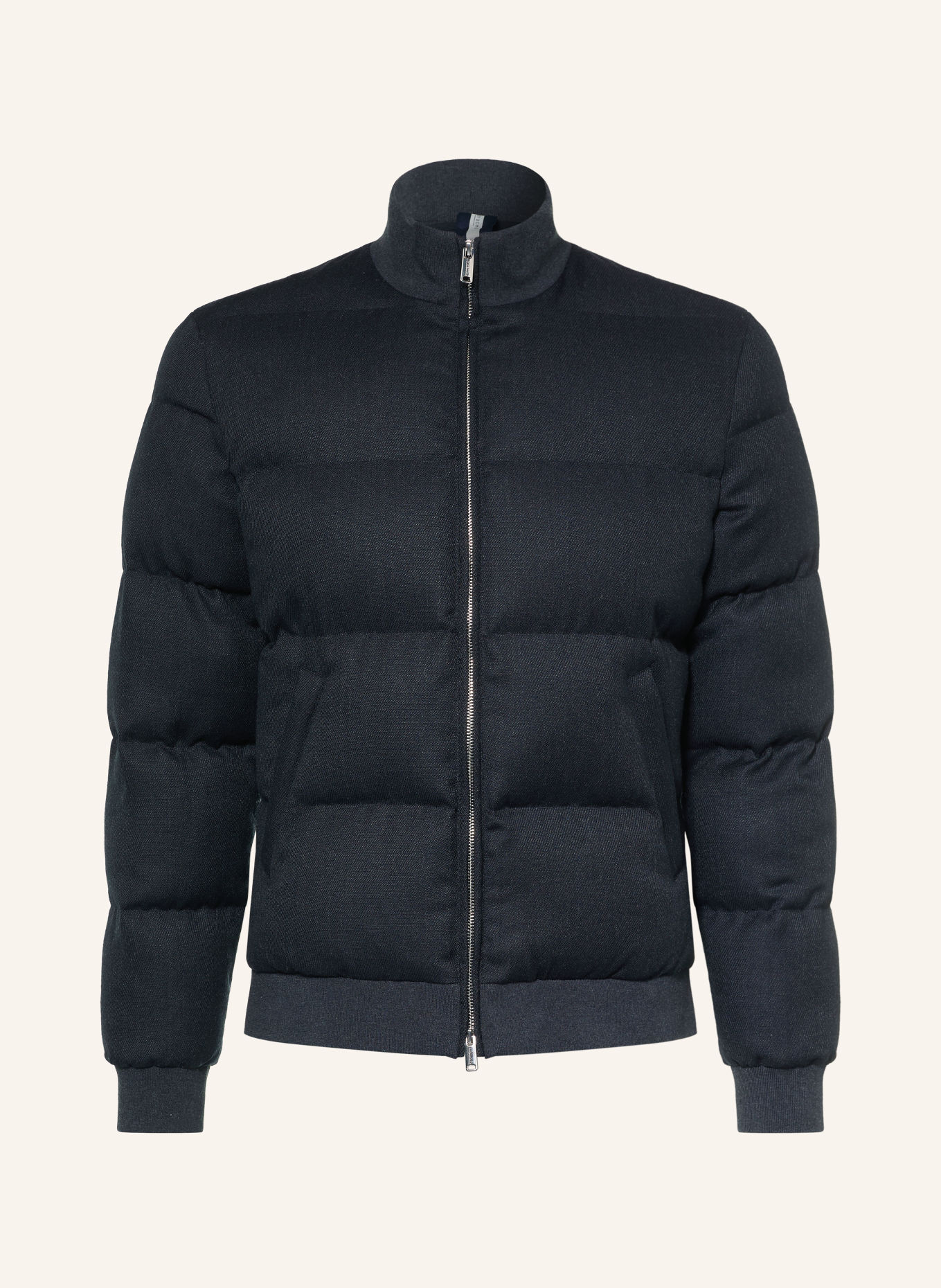 PROFUOMO Quilted jacket: DARK BLUE