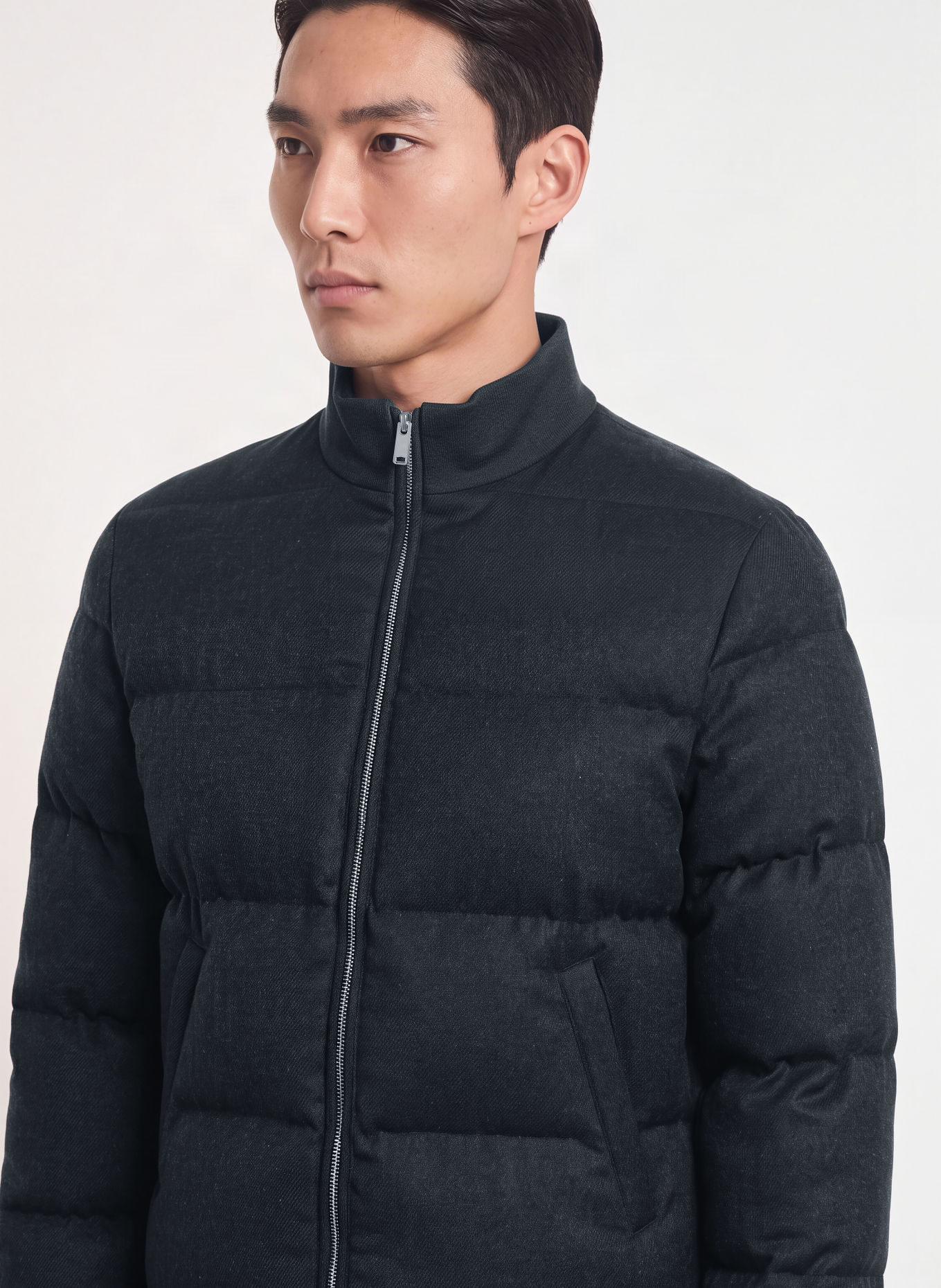 PROFUOMO Quilted jacket: DARK BLUE