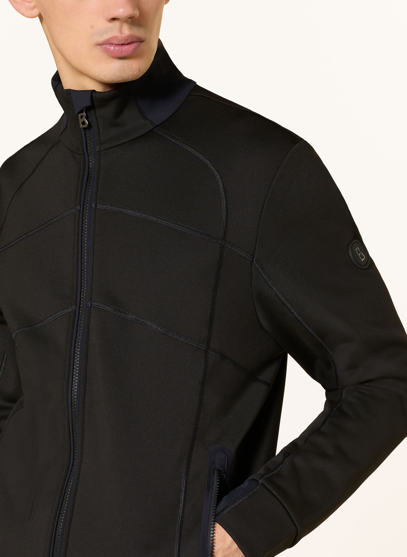 BOGNER Midlayer-jas HAYO: ZWART