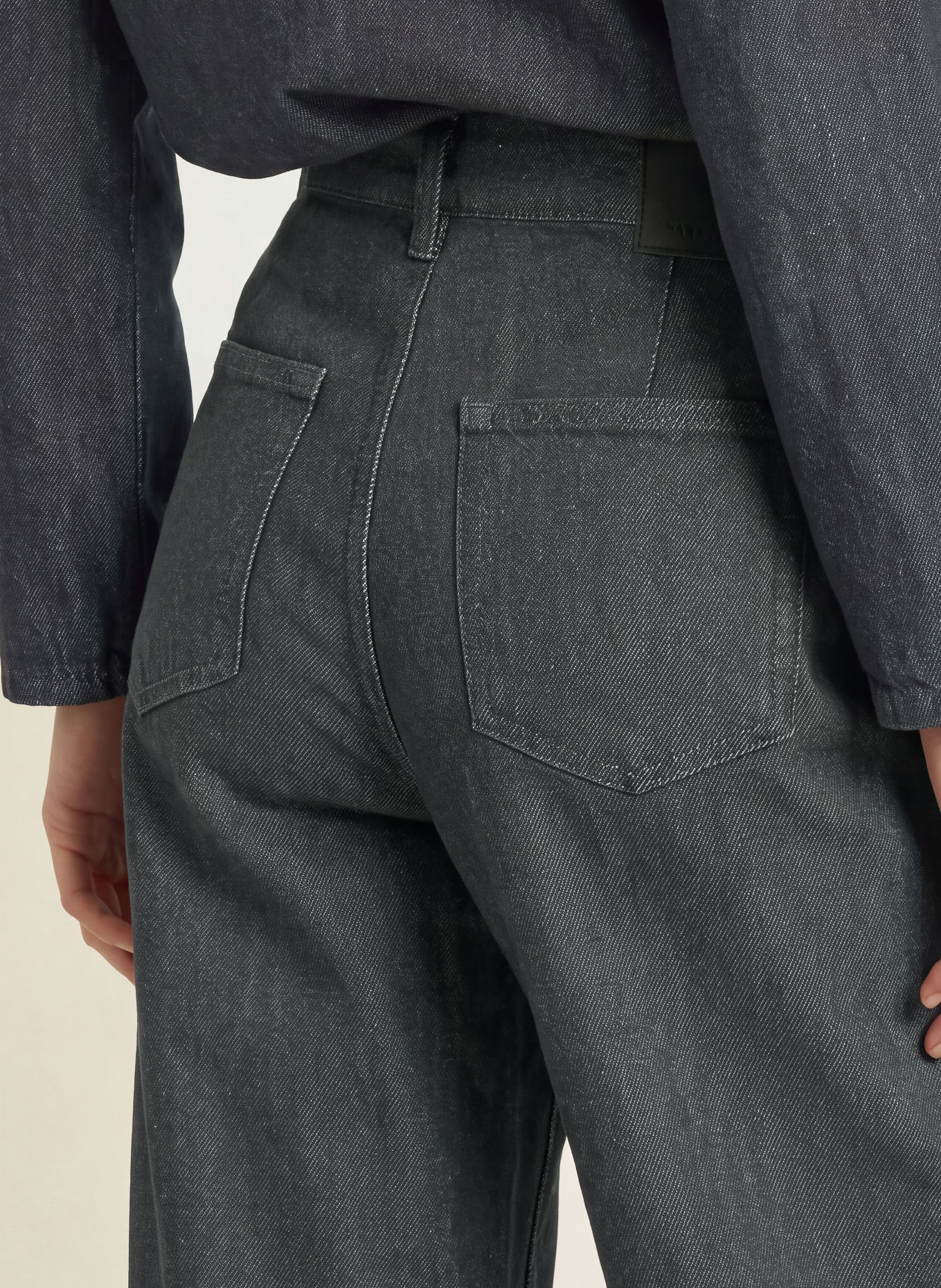SELECTED Wide leg jeans: DARK GREY DENIM