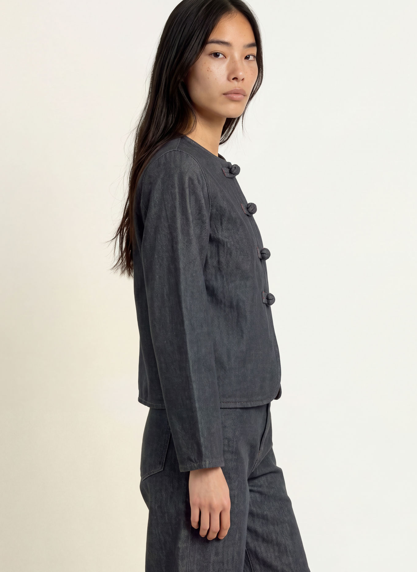 SELECTED Jeansblazer: DARK GREY DENIM