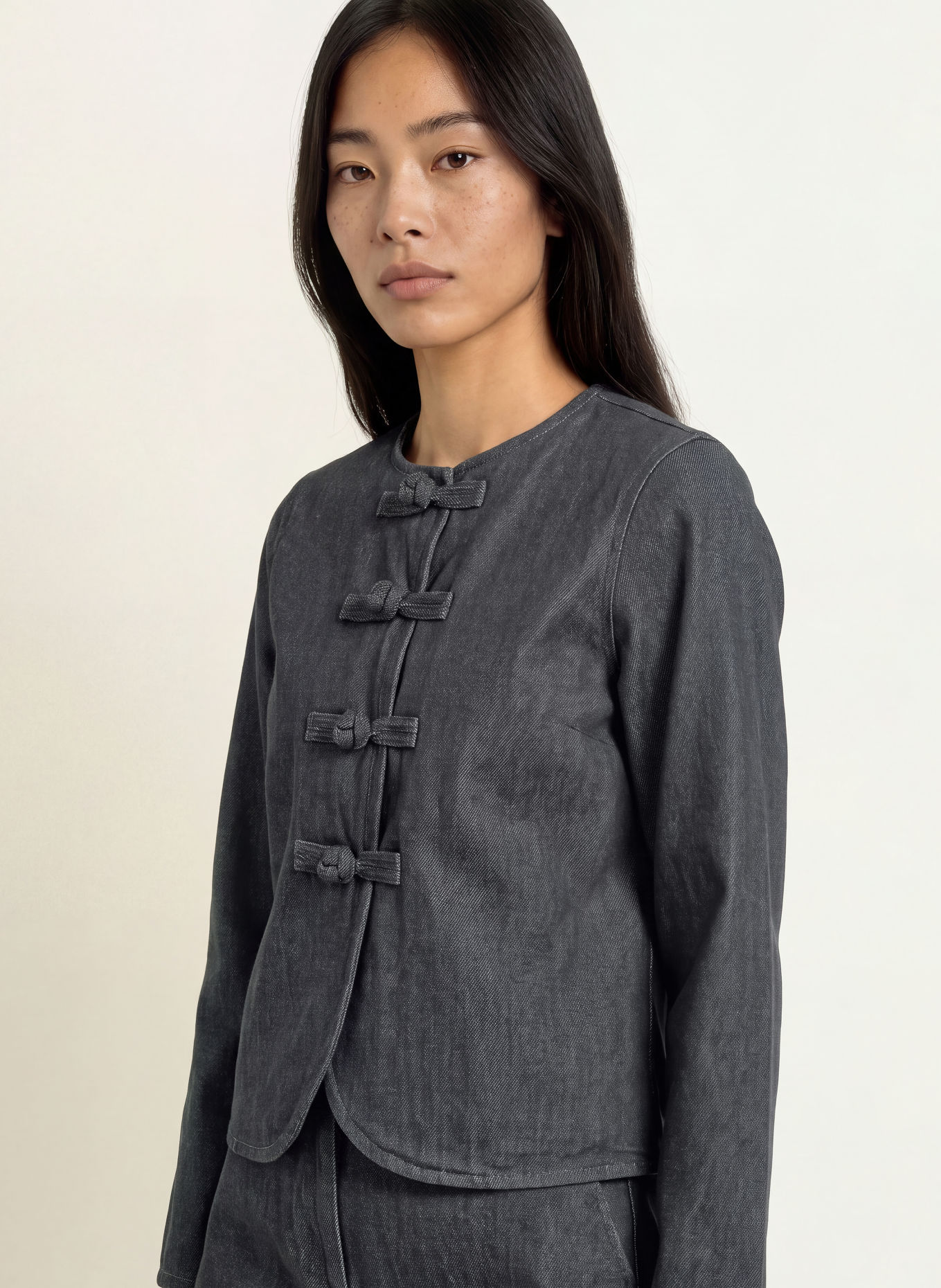 SELECTED Jeansblazer: DARK GREY DENIM