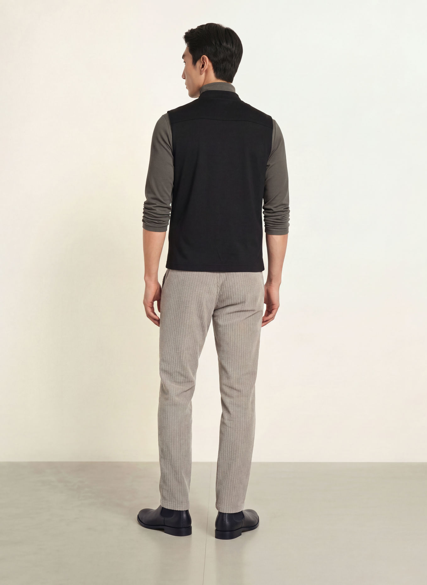 DESOTO Gilet en jersey: NOIR