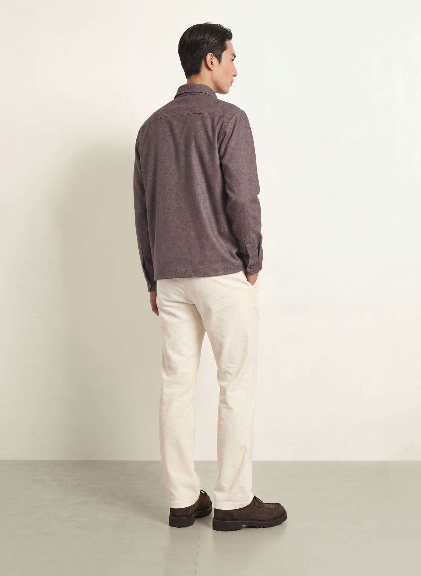 DESOTO Jersey-Overjacket: BRAUN