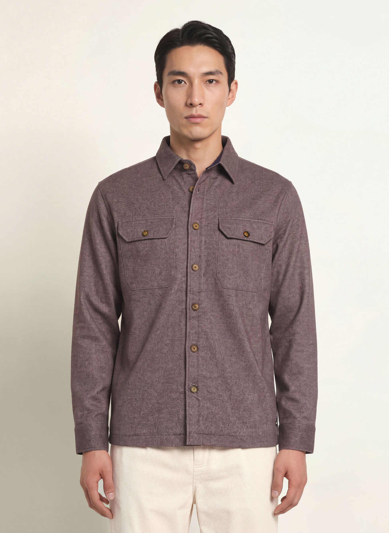 DESOTO Jersey-Overjacket: BRAUN