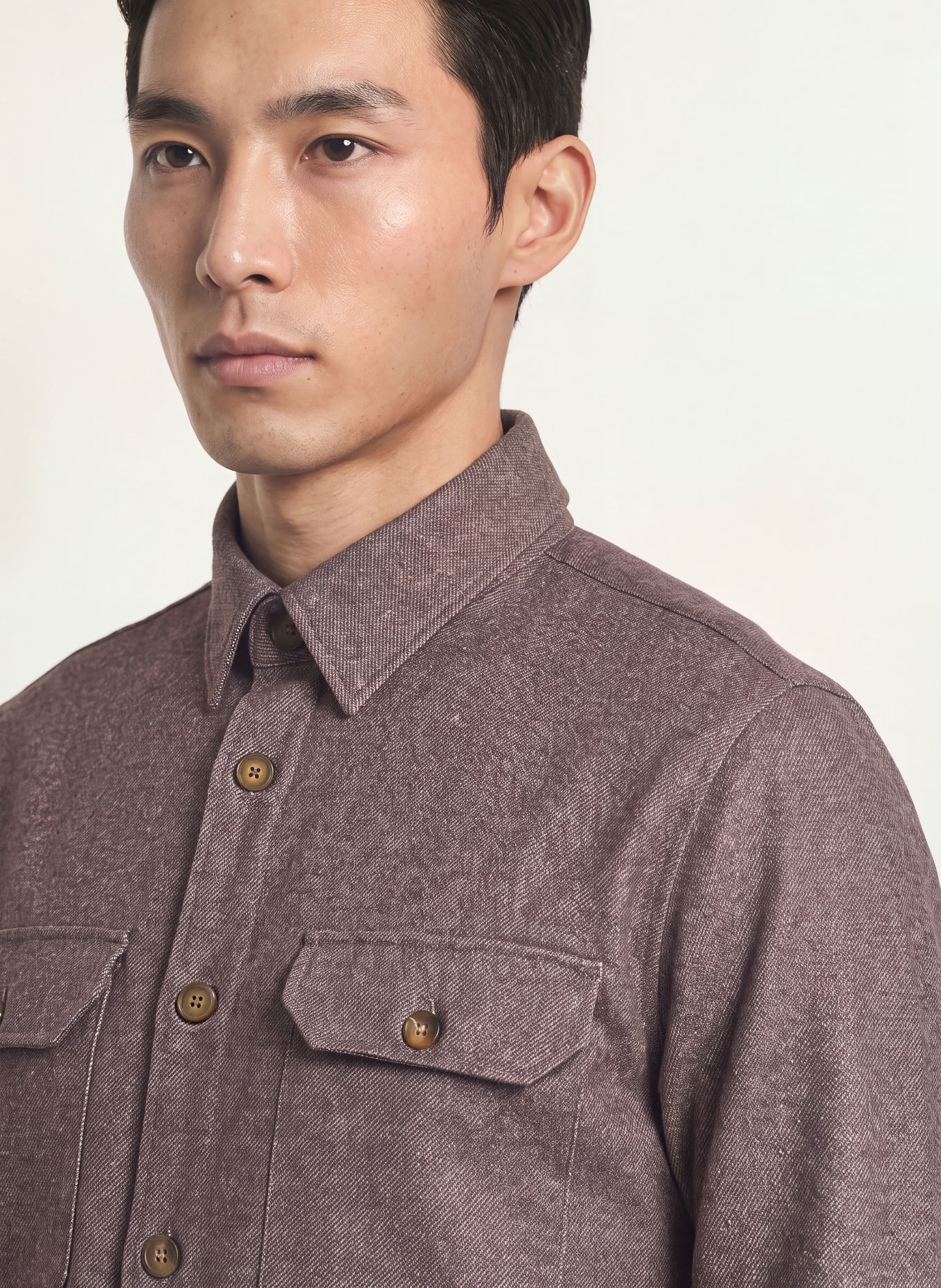 DESOTO Jersey-Overjacket: BRAUN