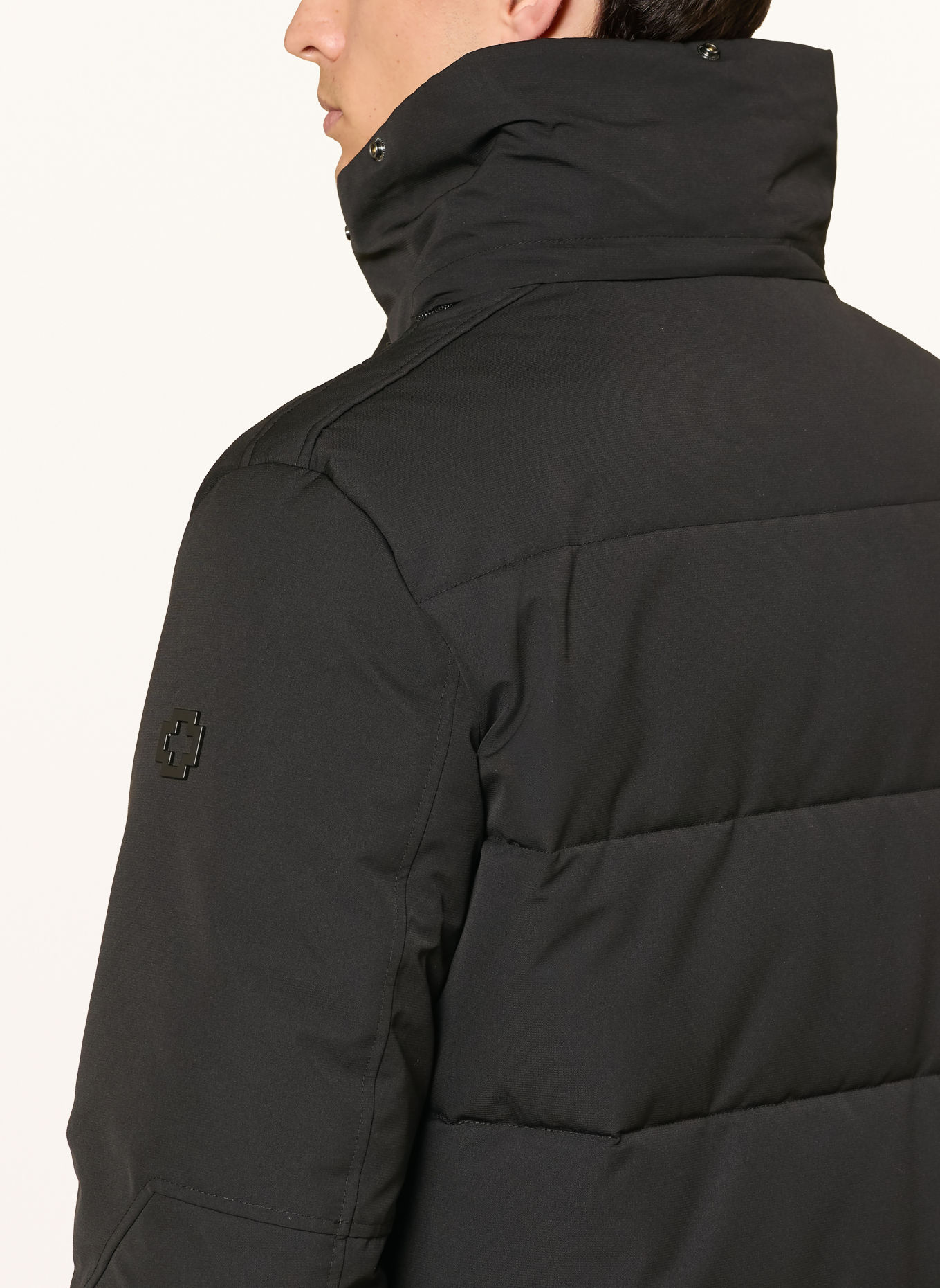 STRELLSON PIAZZA Parka with Detachable Faux Fur: BLACK