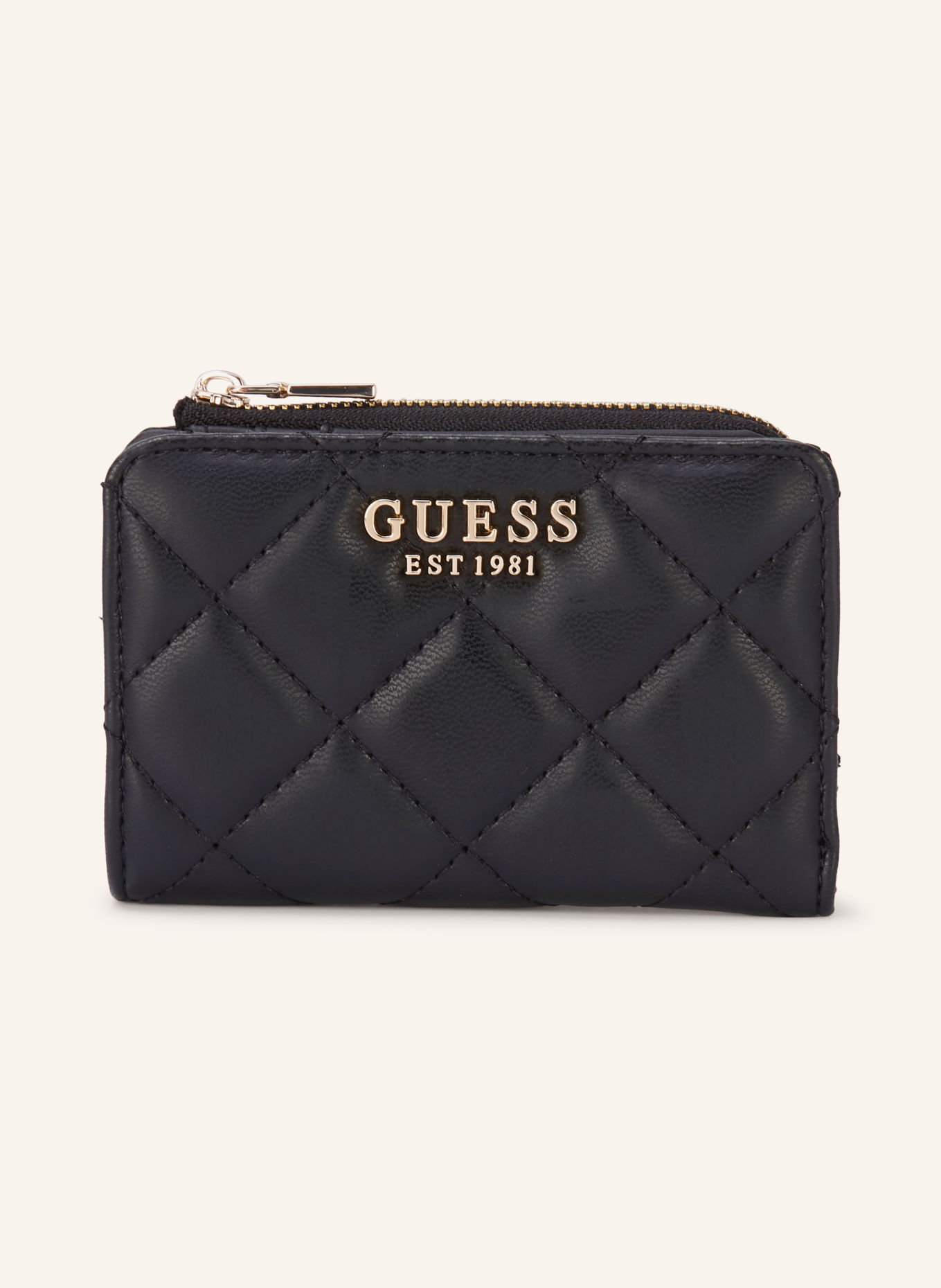 GUESS Portemonnee JULIET: ZWART / GOUD
