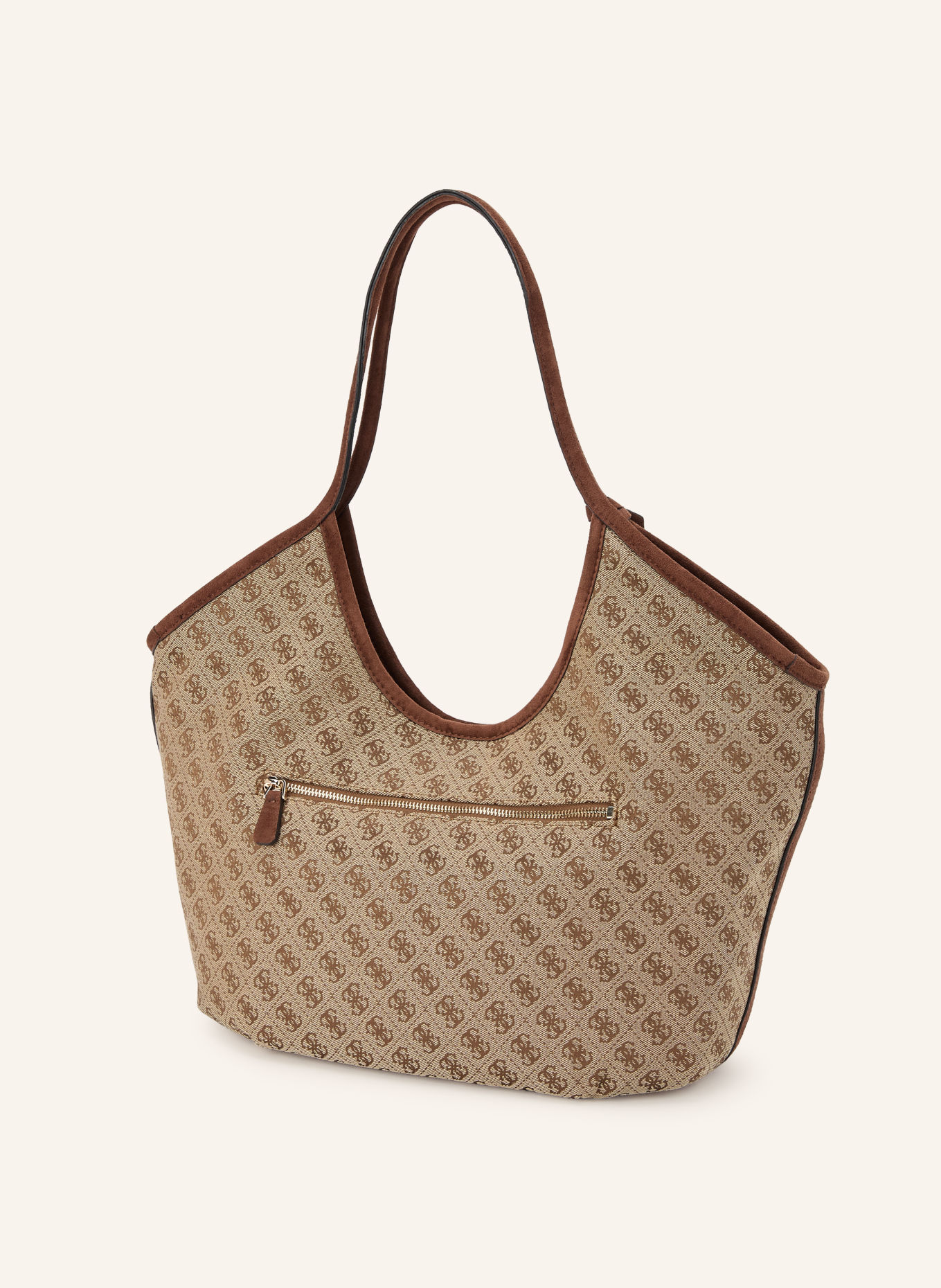 GUESS Shopper SAMANTHA GIRLFRIEND: BEIGE / GOLD / DUNKELBRAUN