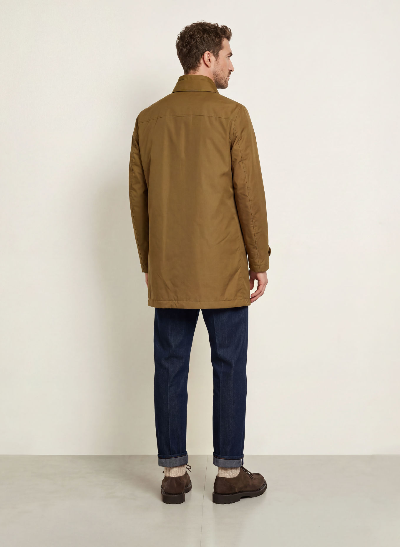 Fay Coat: COGNAC