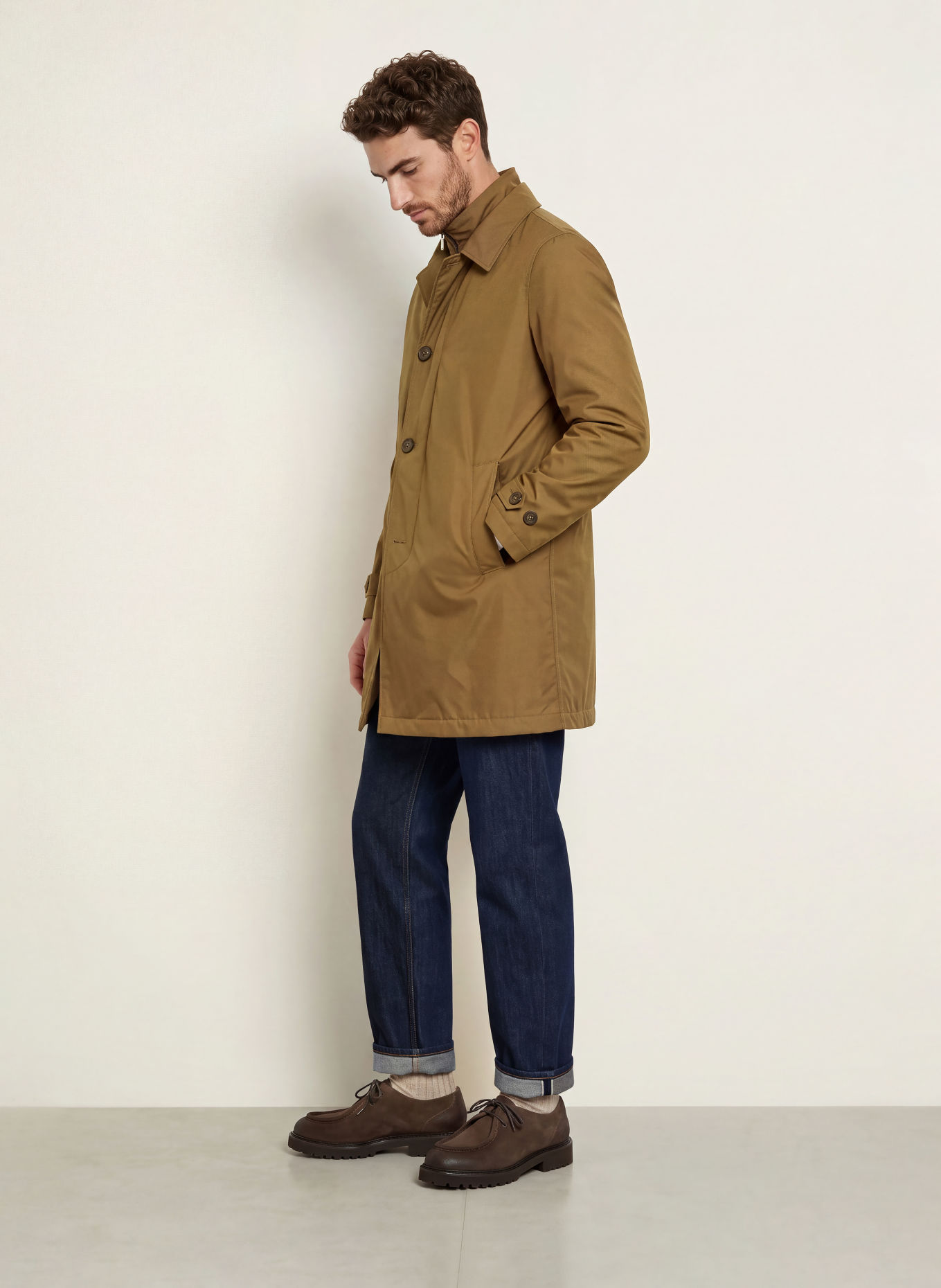Fay Coat: COGNAC