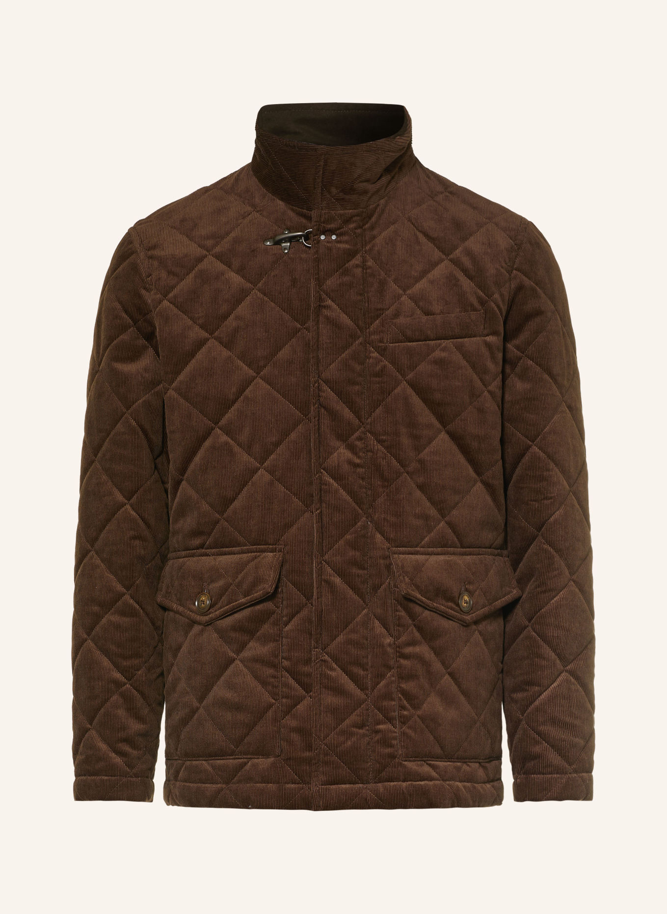 Fay Steppjacke aus Cord: DUNKELBRAUN