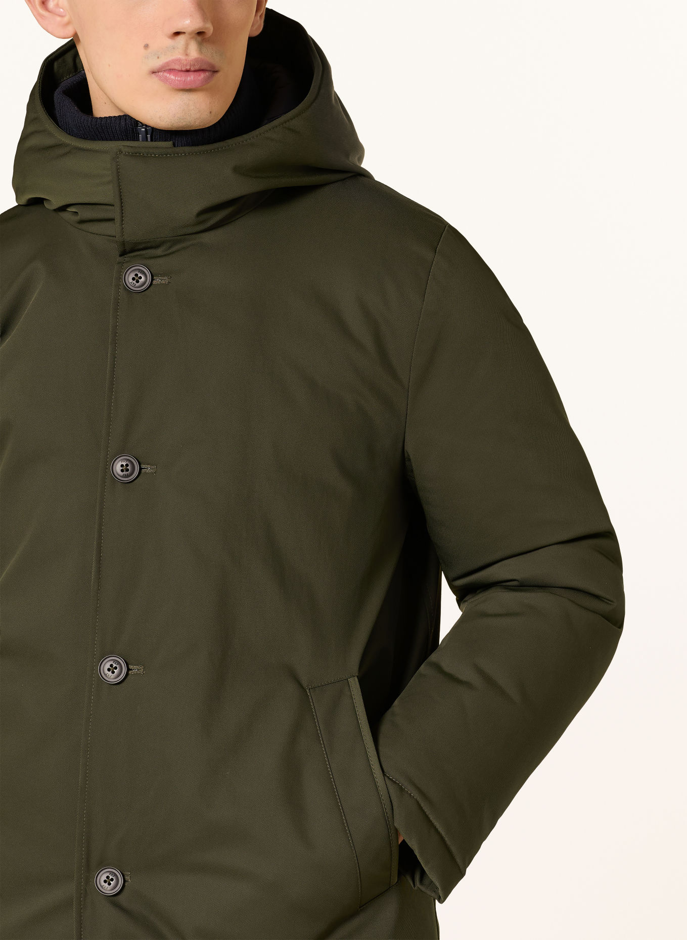 Fay Parka: DARK GREEN