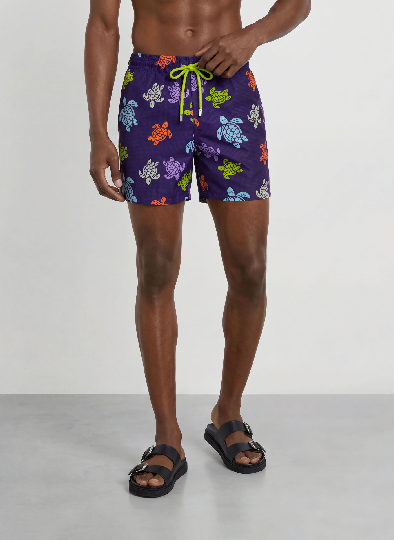 VILEBREQUIN Short de bain MAHINA: LILAS / LILAS CLAIR / ORANGE