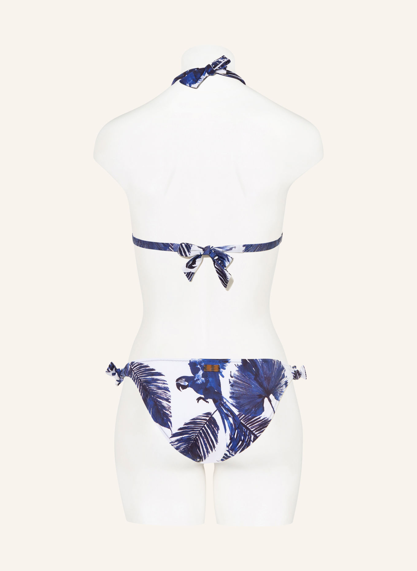 VILEBREQUIN FLAMME Triangle bikini bottoms: DARK BLUE / WHITE