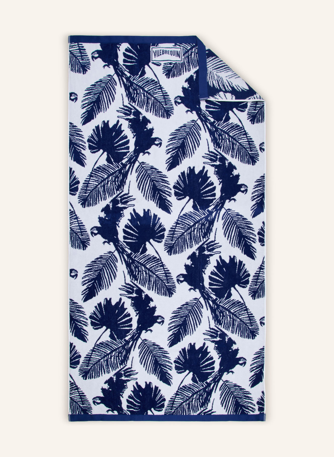 VILEBREQUIN Strandlaken: WIT / BLAUW