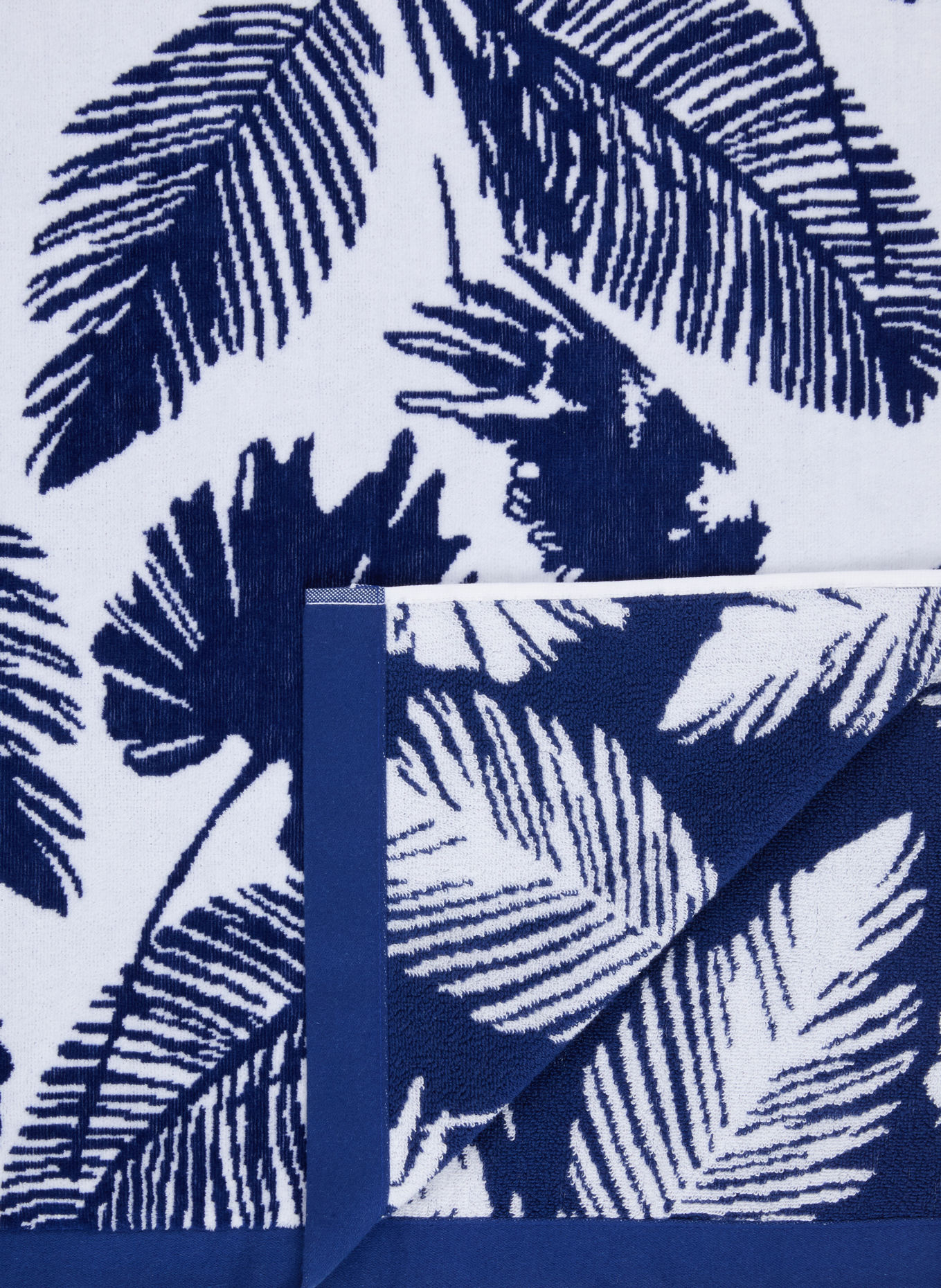 VILEBREQUIN Strandlaken: WIT / BLAUW