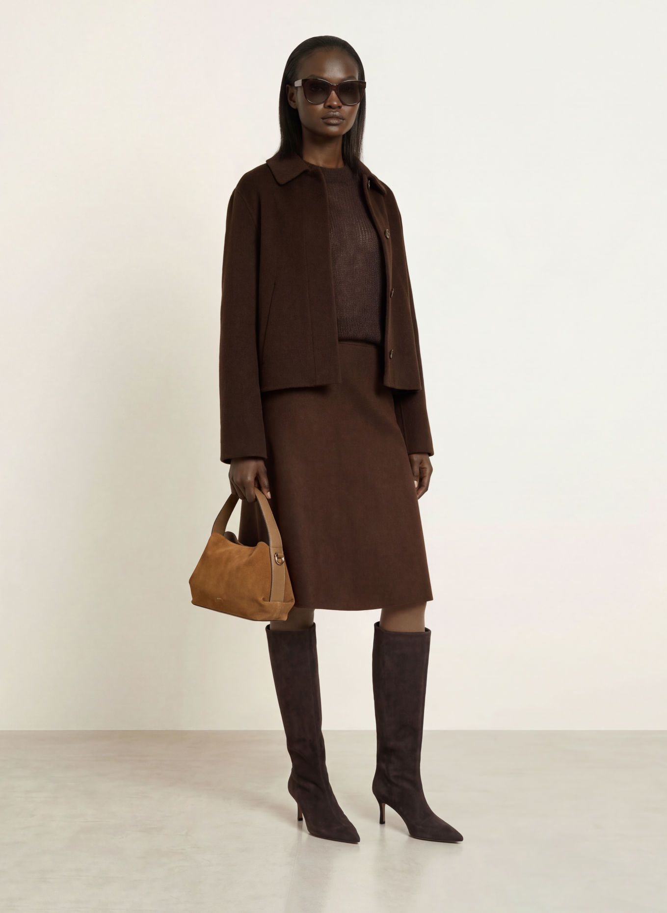 BOSS CAYLIE SMALL Handbag: COGNAC