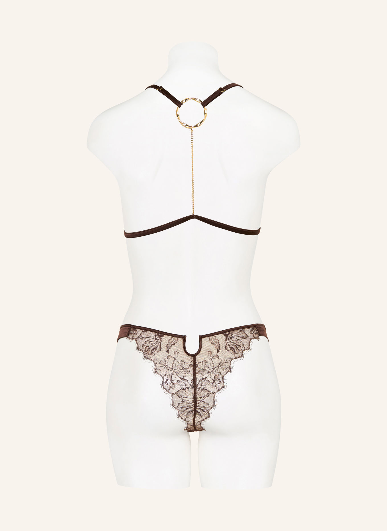 LIVY Soutien-gorge triangle DAHLIA STREET avec de la soie: MARRON FONCÉ