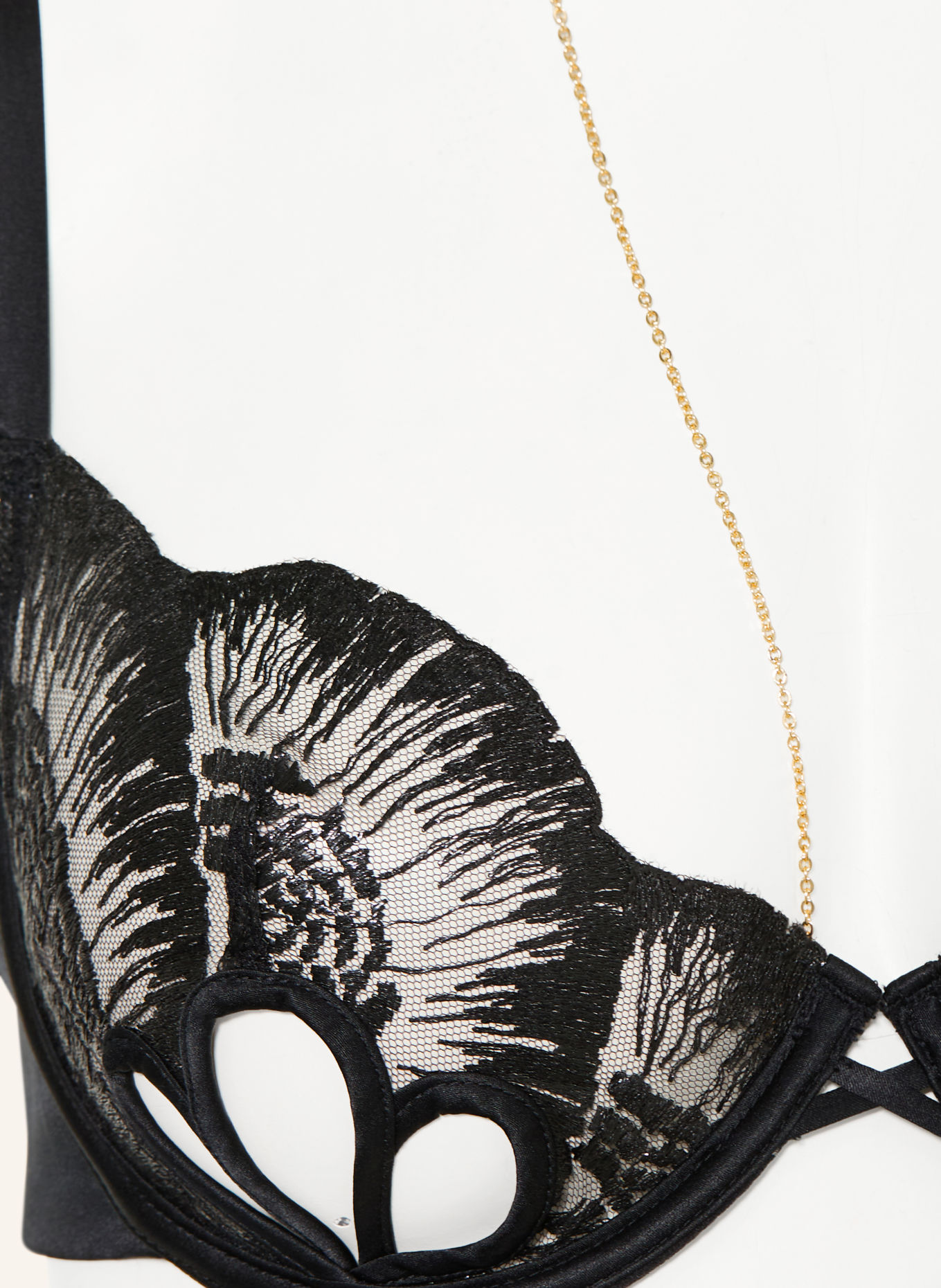 LIVY MONTORGUEIL Balconette bra: BLACK