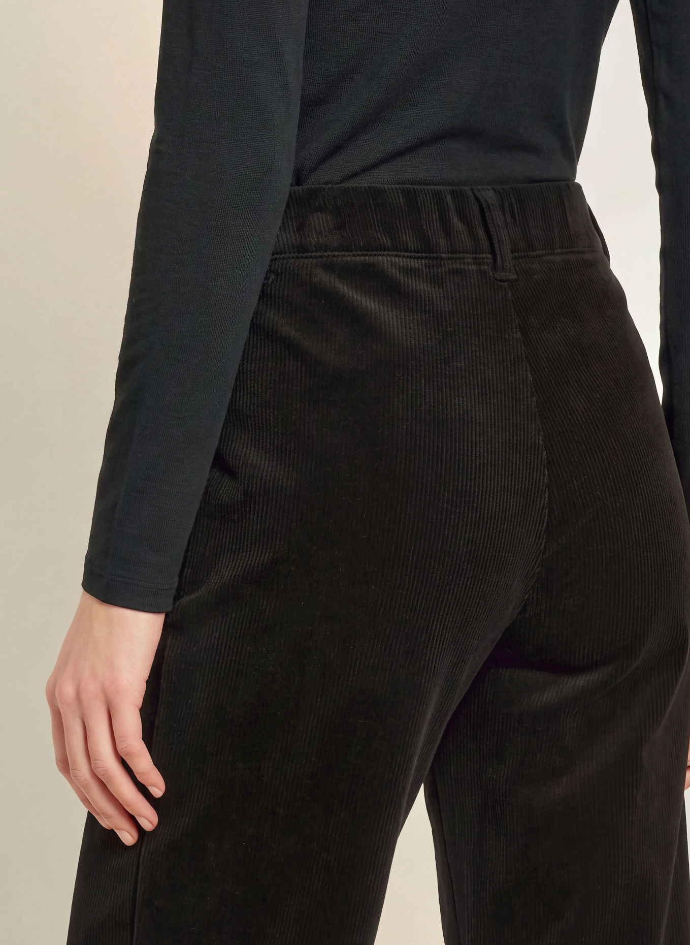 BRAX Corduroy Pants STYLE MAINE: BLACK