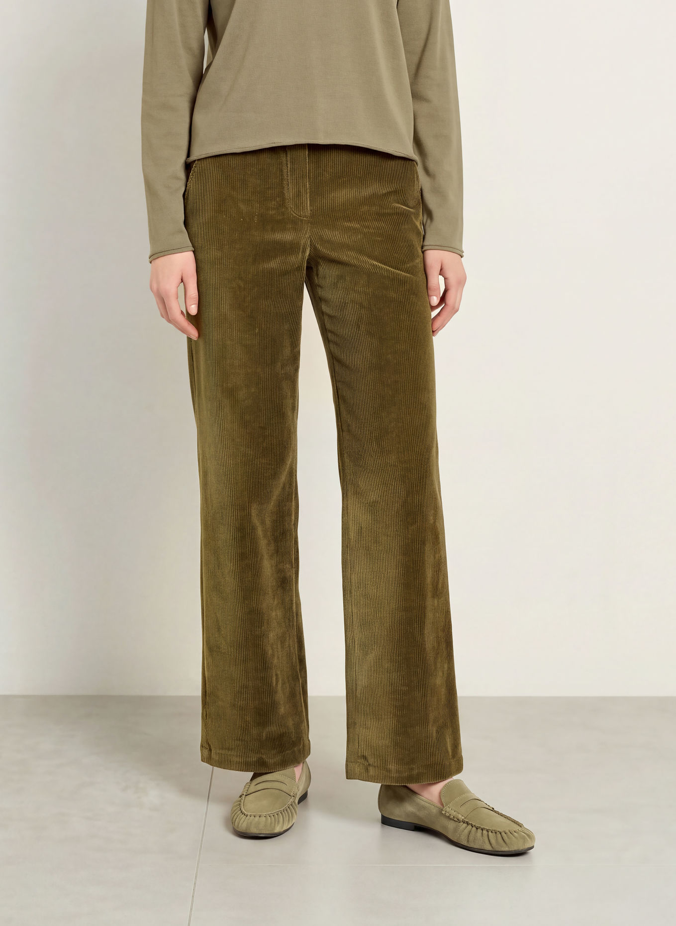 BRAX Corduroy Pants STYLE MAINE: KHAKI