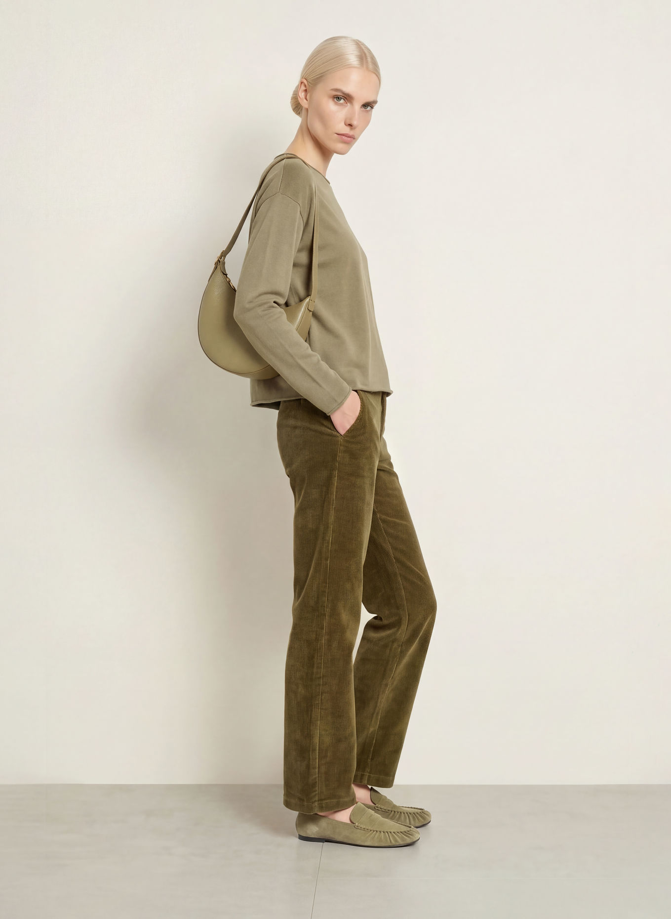 BRAX Corduroy Pants STYLE MAINE: KHAKI