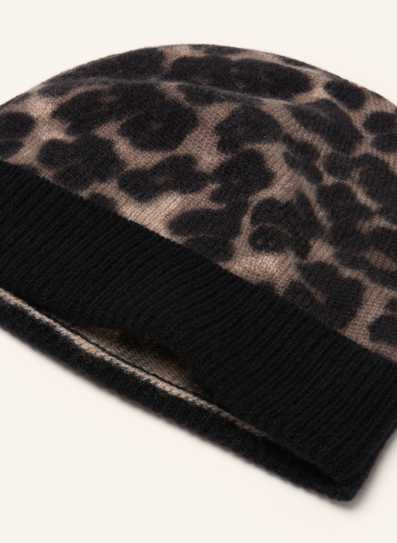 S.MARLON Cashmere Hat: CAMEL / BLACK