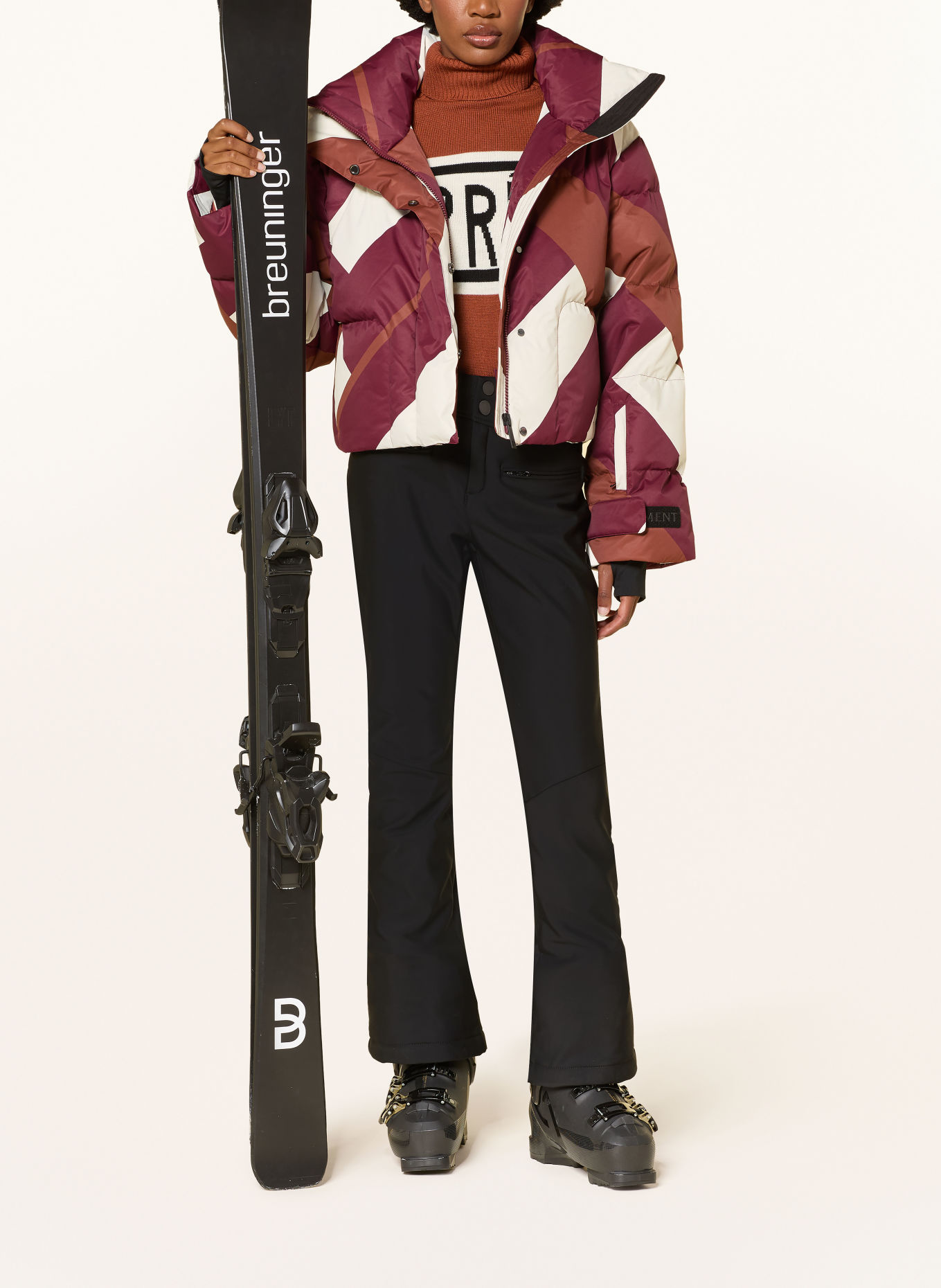 PERFECT MOMENT AURORA Softshell ski pants: BLACK